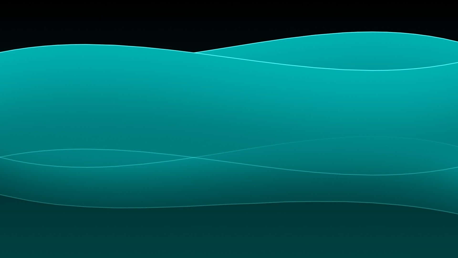 dark teal, smooth teal waves, black background, Full HD Desktop Wallpaper