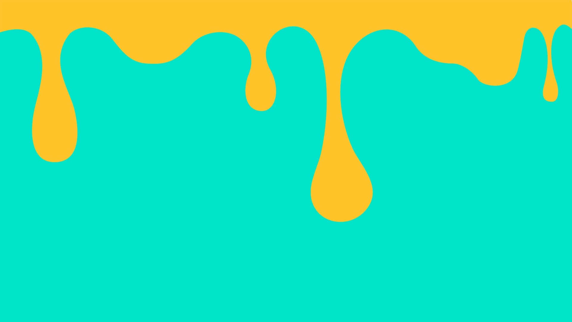 teal desktop, vibrant yellow, teal background, Full HD Desktop Wallpaper