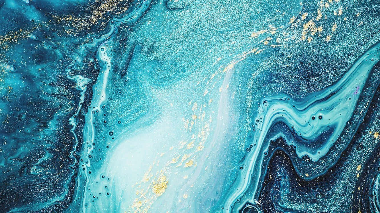 Teal Marble, Marble Texture, Vibrant blue, HD Desktop Wallpaper