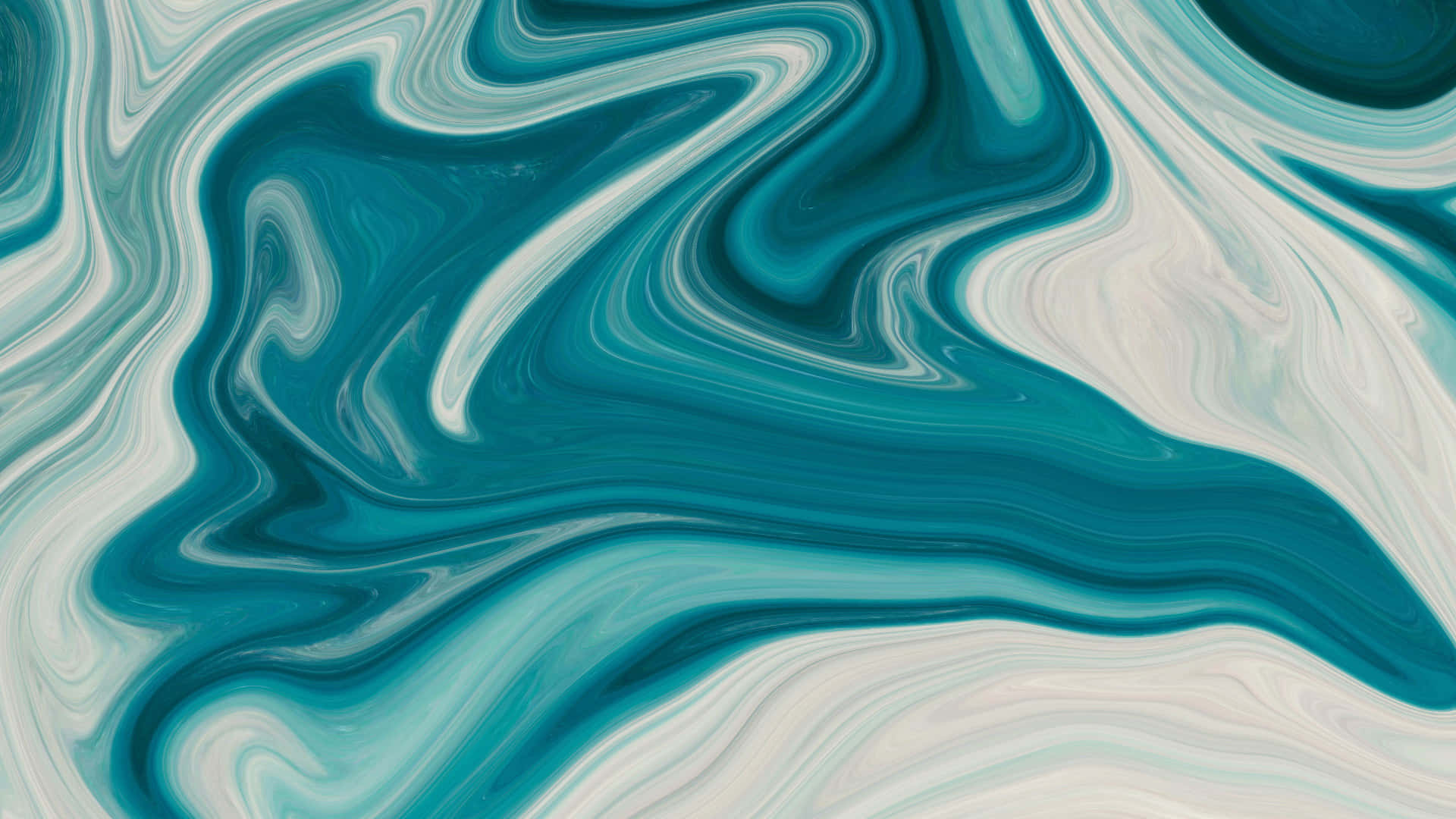 Teal Marble, teal, cream, Full HD Desktop Wallpaper