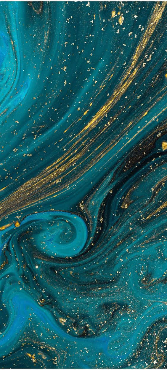 teal gold marble texture, vibrant teal, gold liquid swirls, SD Phone Wallpaper