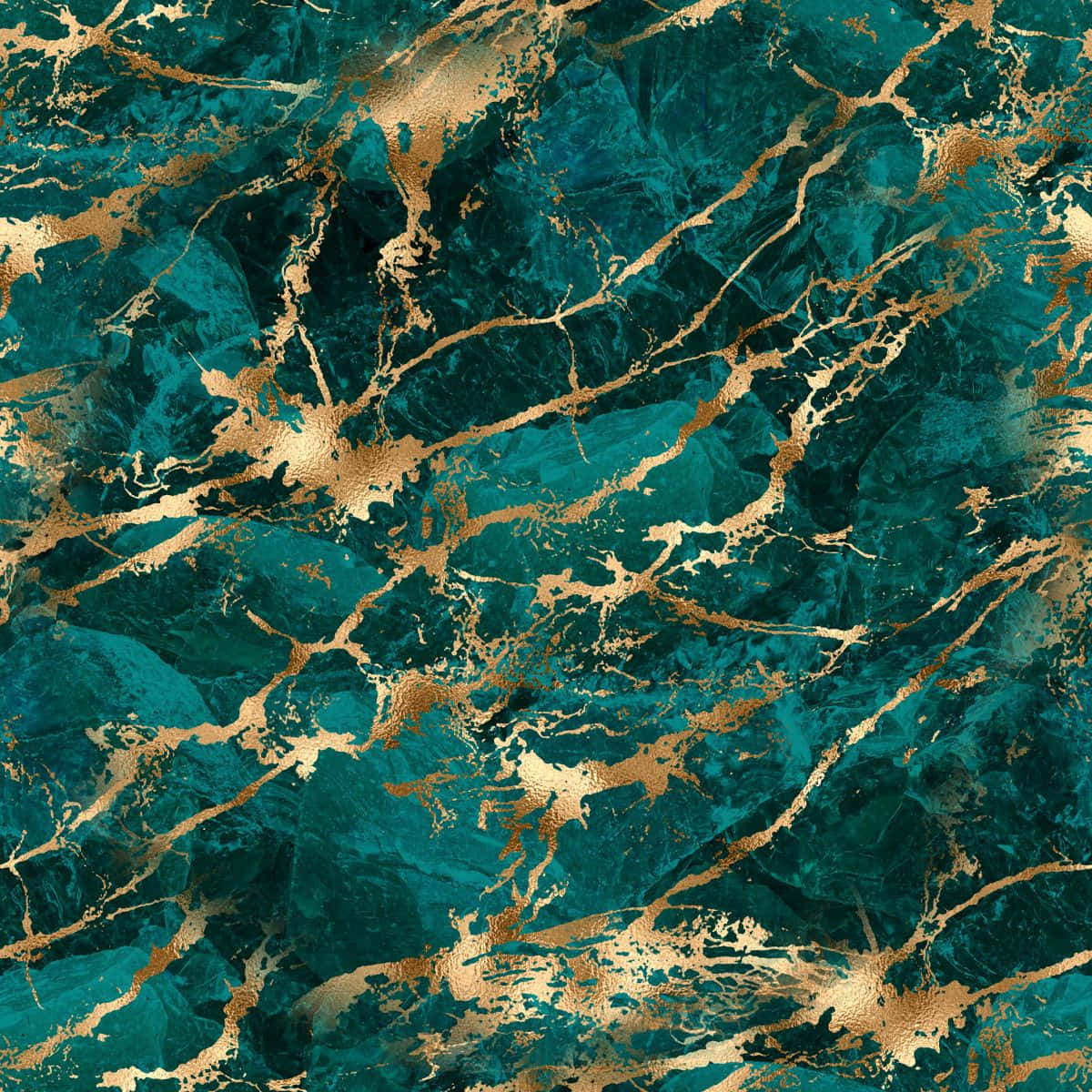 teal gold marble, golden veins, organic patterns, SD Desktop Wallpaper