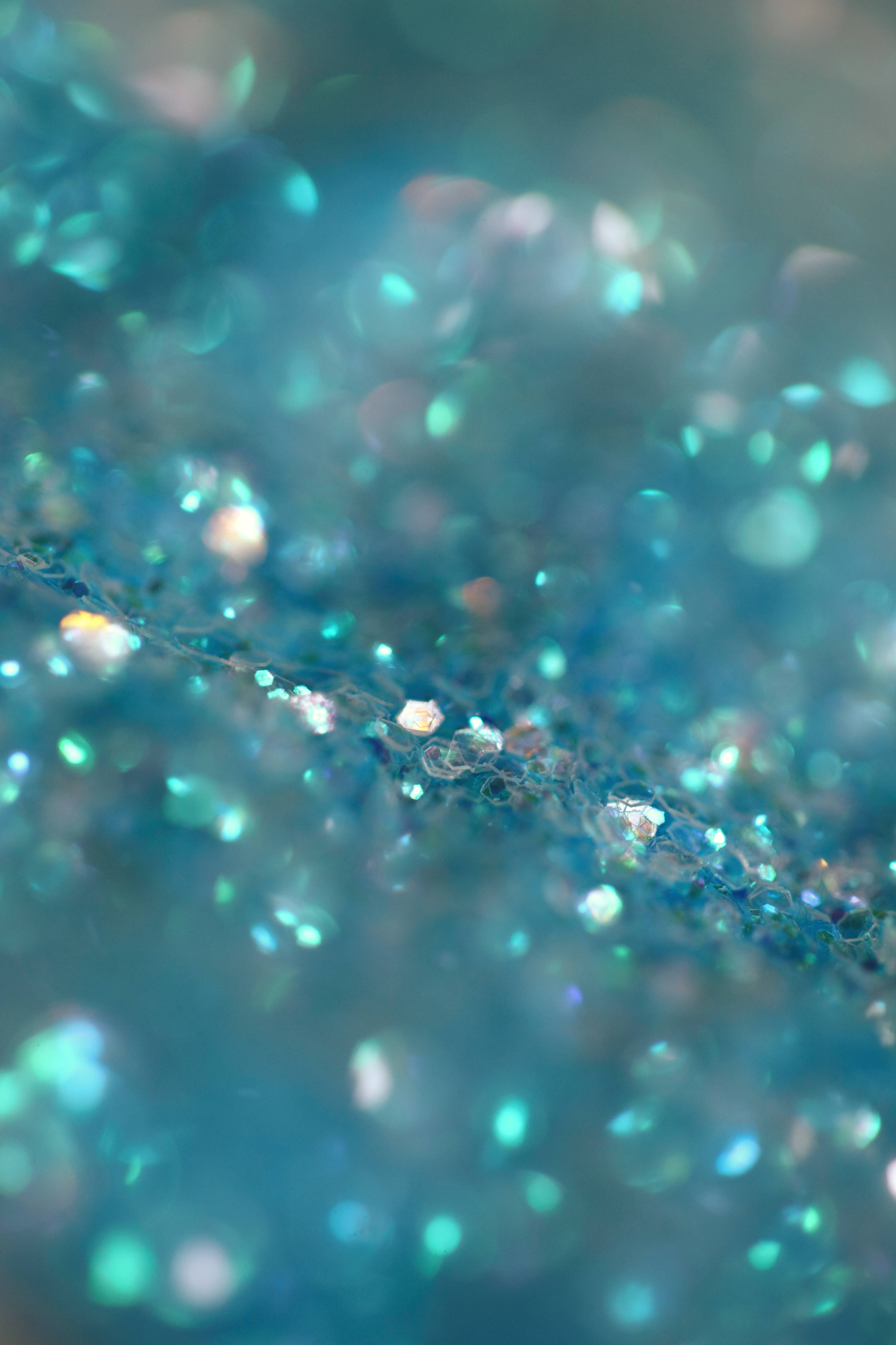 teal, sparkling glitter, shimmering teal glitter, 5K Phone Wallpaper