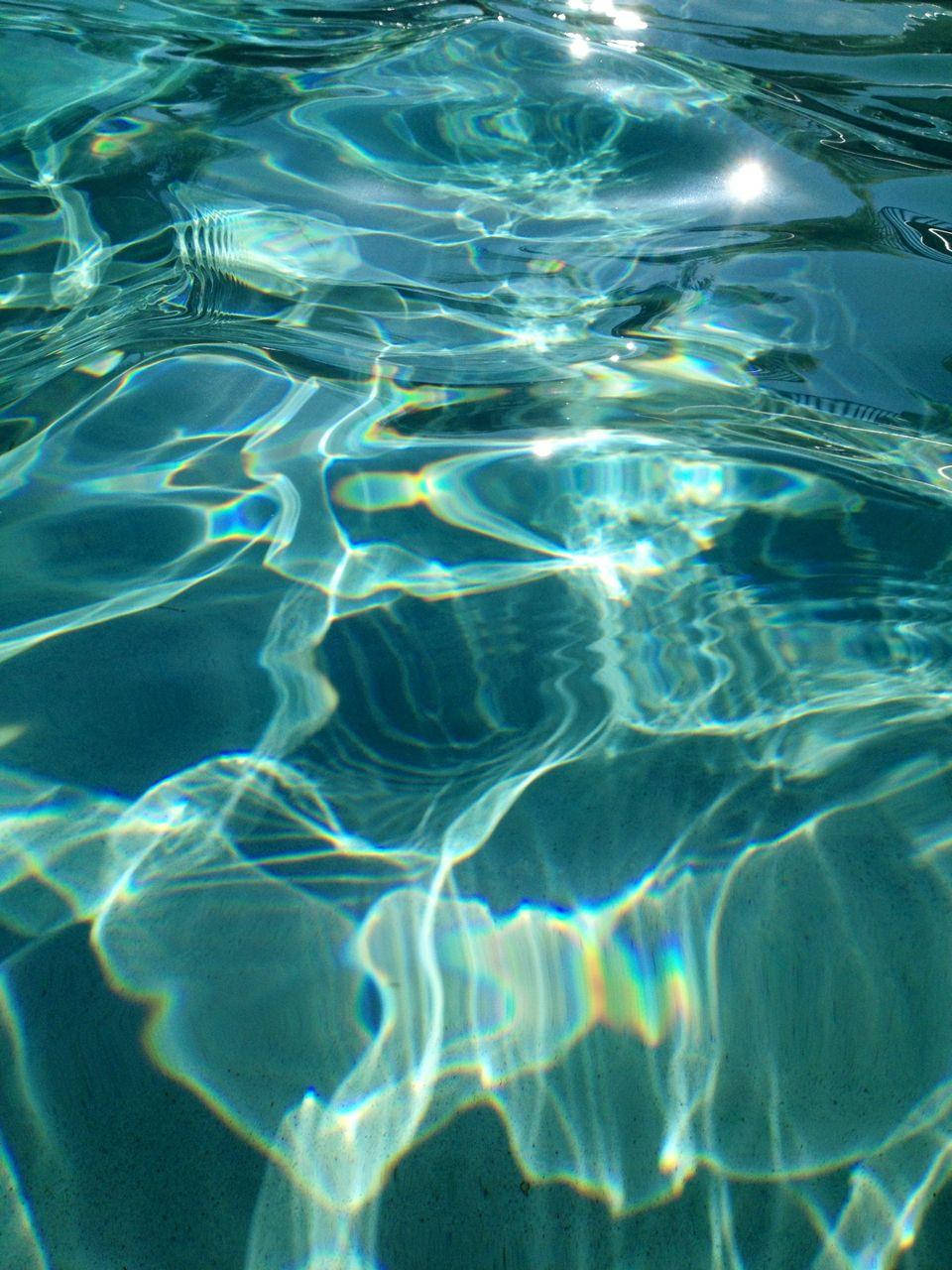 underwater light aesthetic, turquoise water, sunlight, HD Phone Wallpaper
