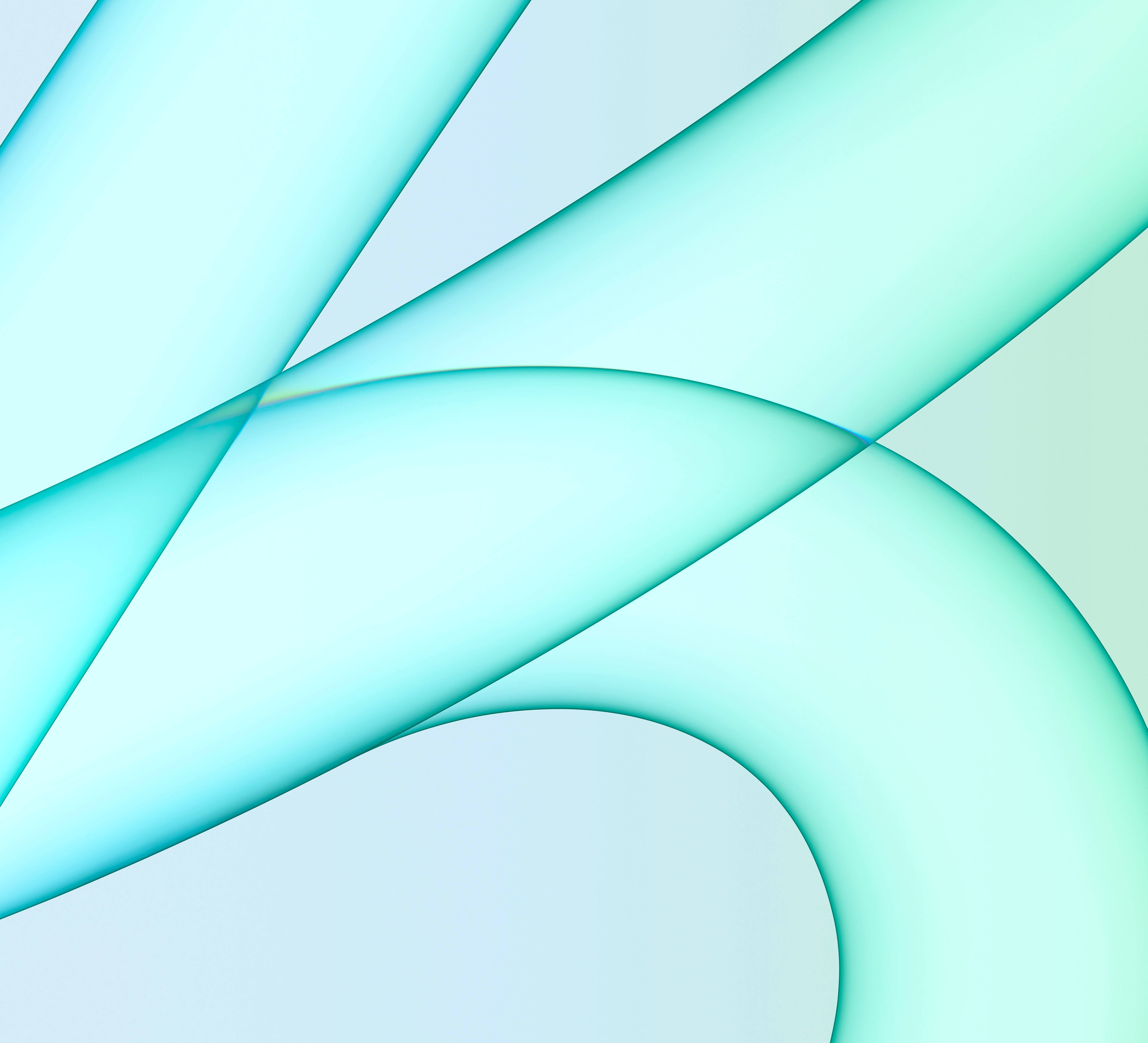 iMac 4K, teal, cyan, 5K Desktop Wallpaper