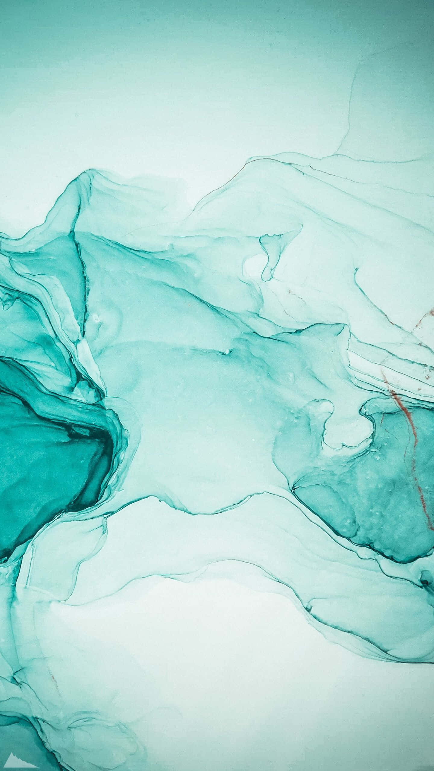 teal marble, fluid teal, white ink, 2K Phone Wallpaper