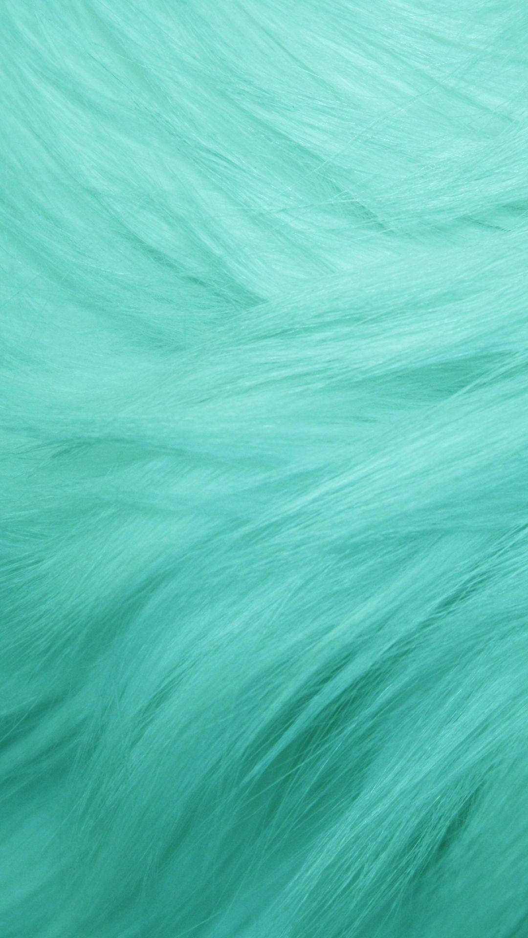 thick faux fur, aesthetic teal, turquoise fur, Full HD Phone Wallpaper