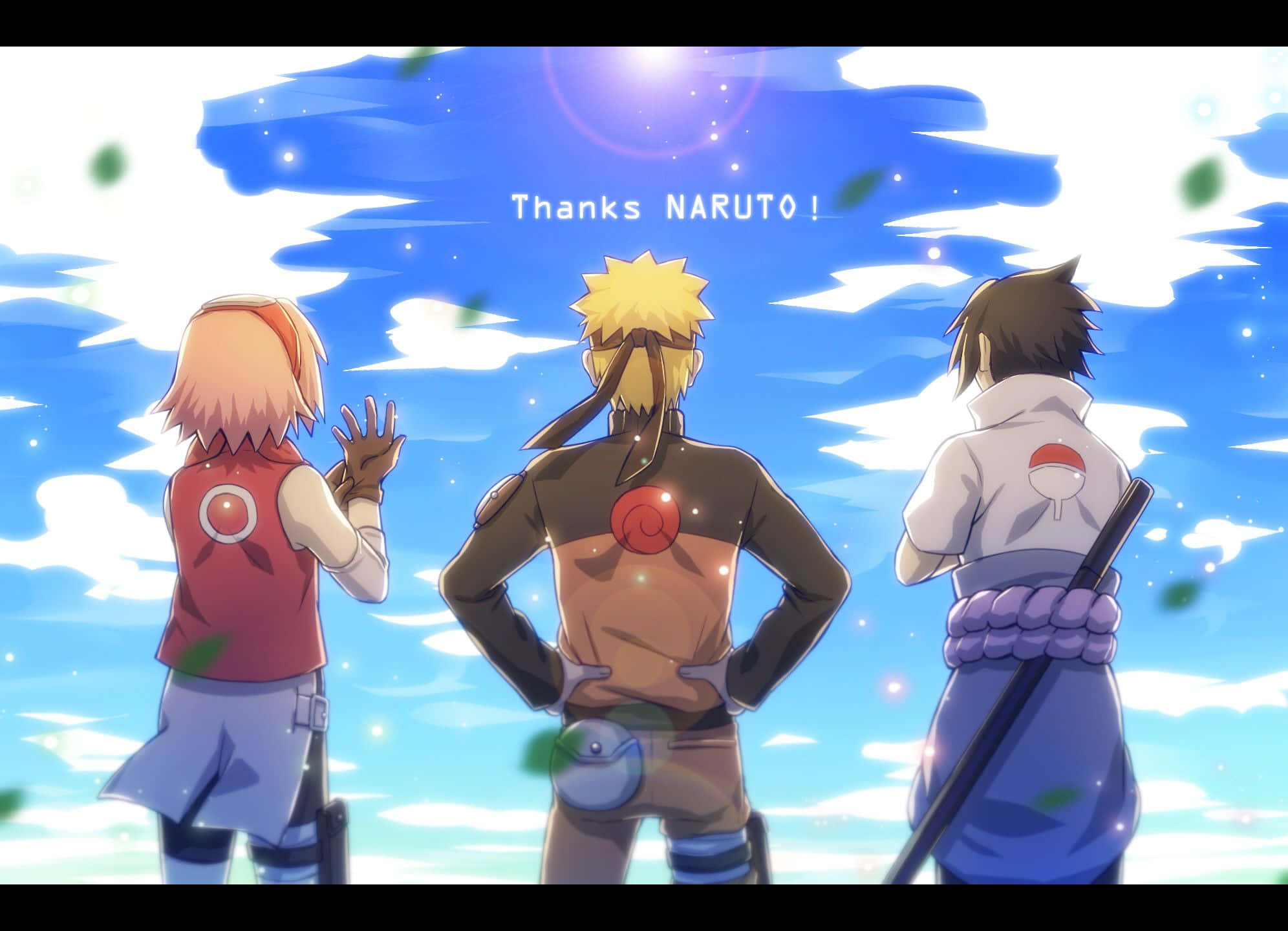 Team 7 Naruto, Naruto, blue sky, Full HD Desktop Wallpaper