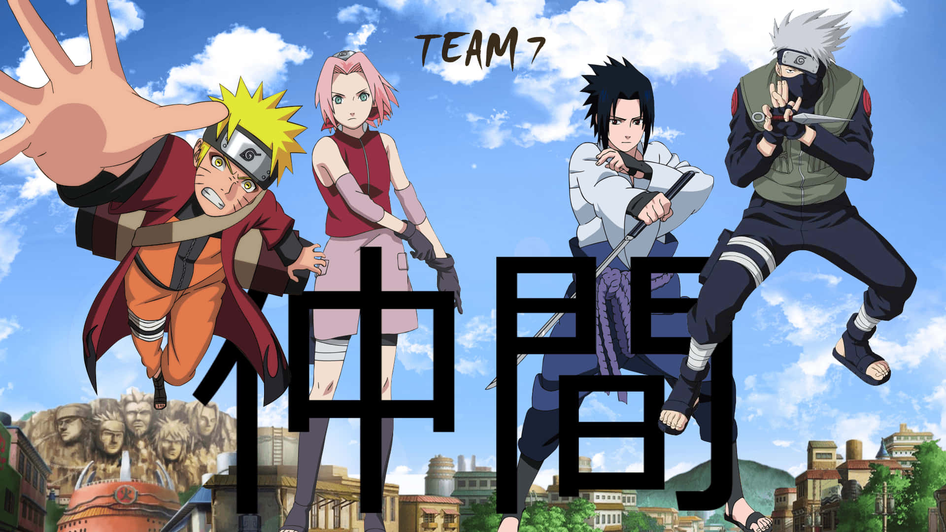 Team 7 Naruto, Naruto, anime ninja characters, Full HD Desktop Wallpaper