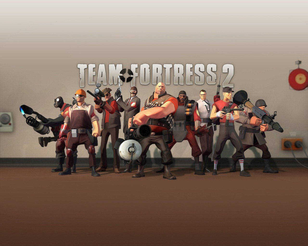 Team Fortress 2, stylized video game characters, line, HD Desktop Wallpaper