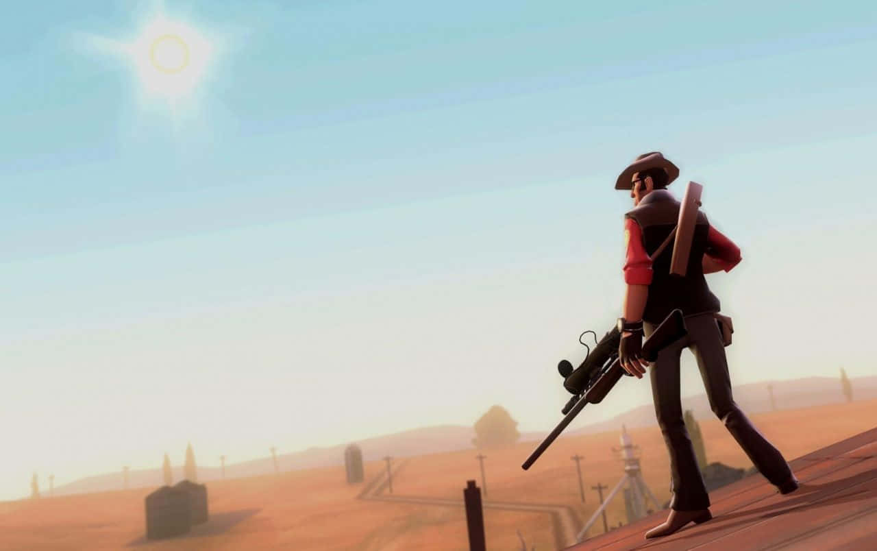 Team Fortress 2, cowboy, red shirt, HD Desktop Wallpaper
