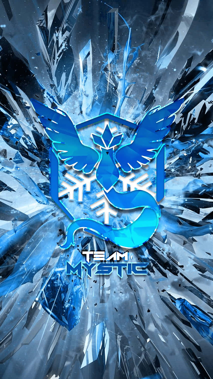 Team Mystic, blue, logo, HD Phone Wallpaper