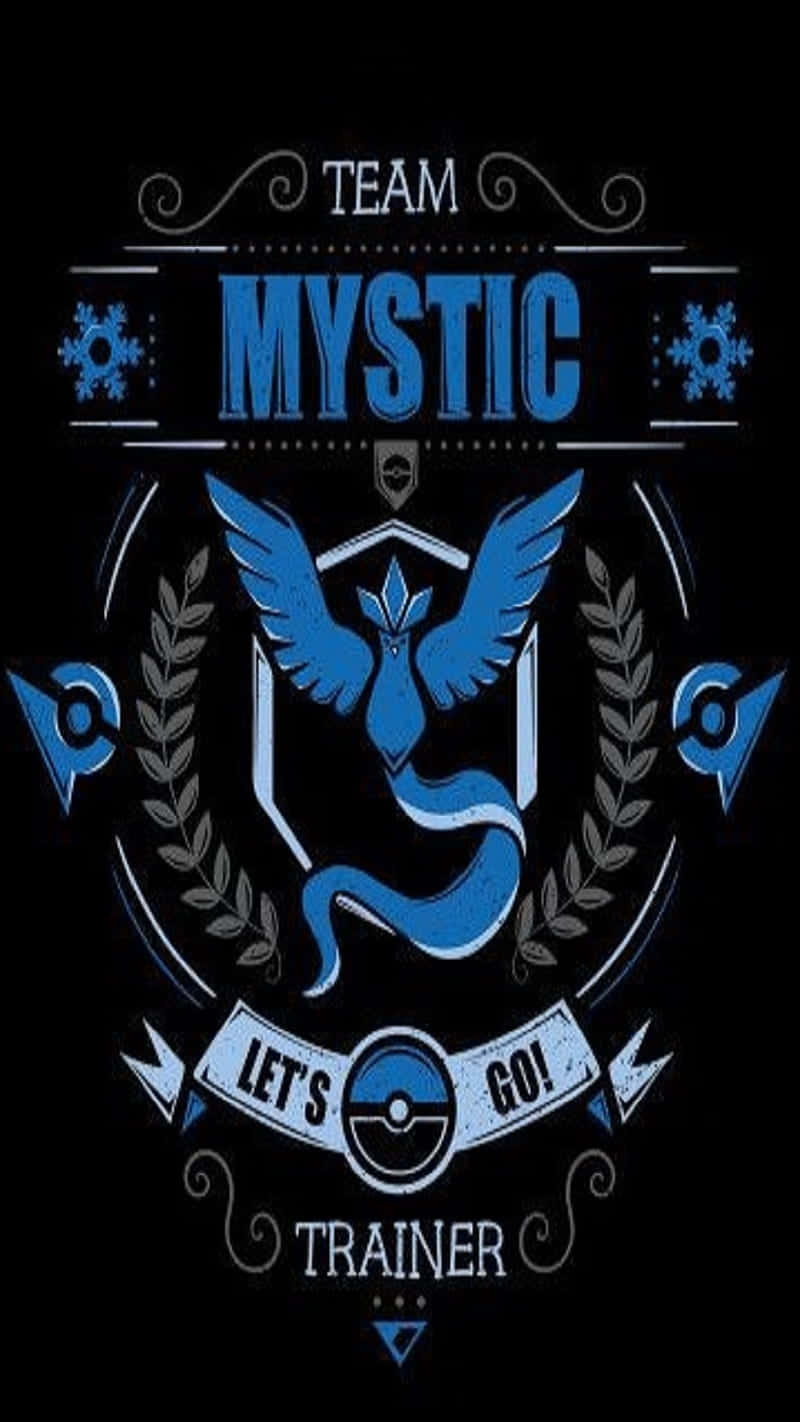 Team Mystic, blue, black background, HD Phone Wallpaper