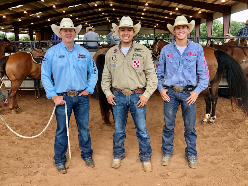 Team Roping, cowboys, branded shirts, SD Desktop Wallpaper
