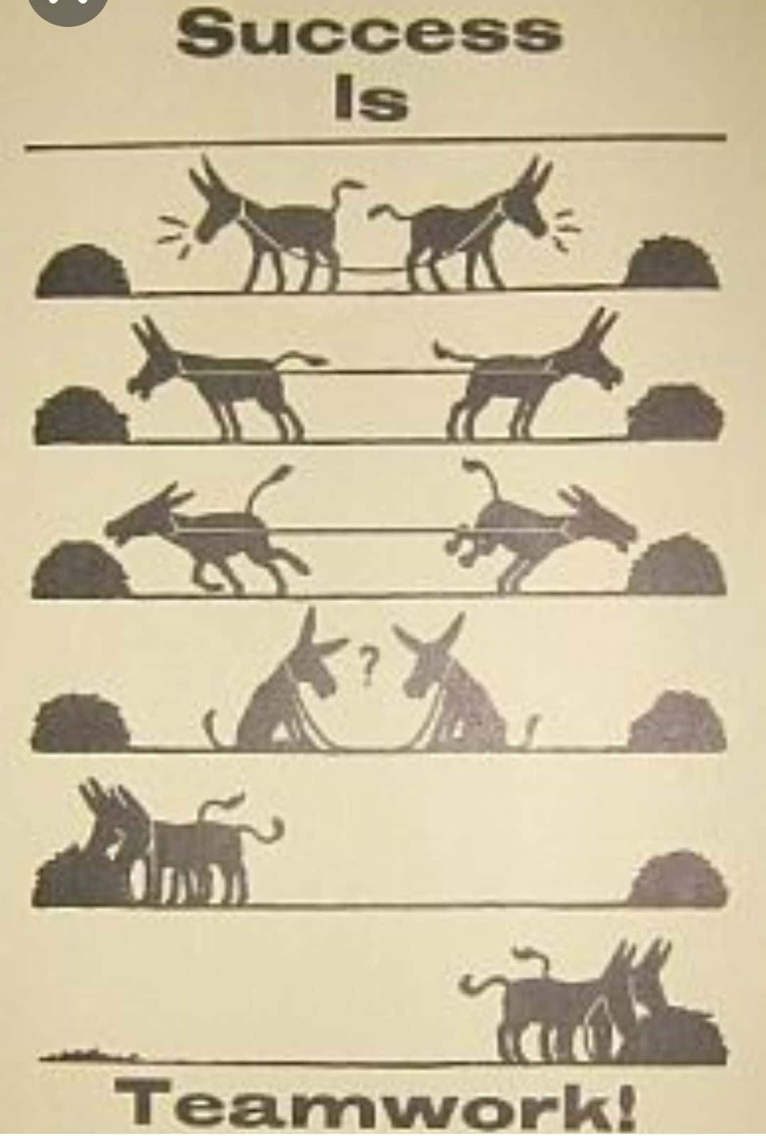 vintage-style illustrated poster, donkeys pulling carts, teamwork as the key to success, HD Phone Wallpaper