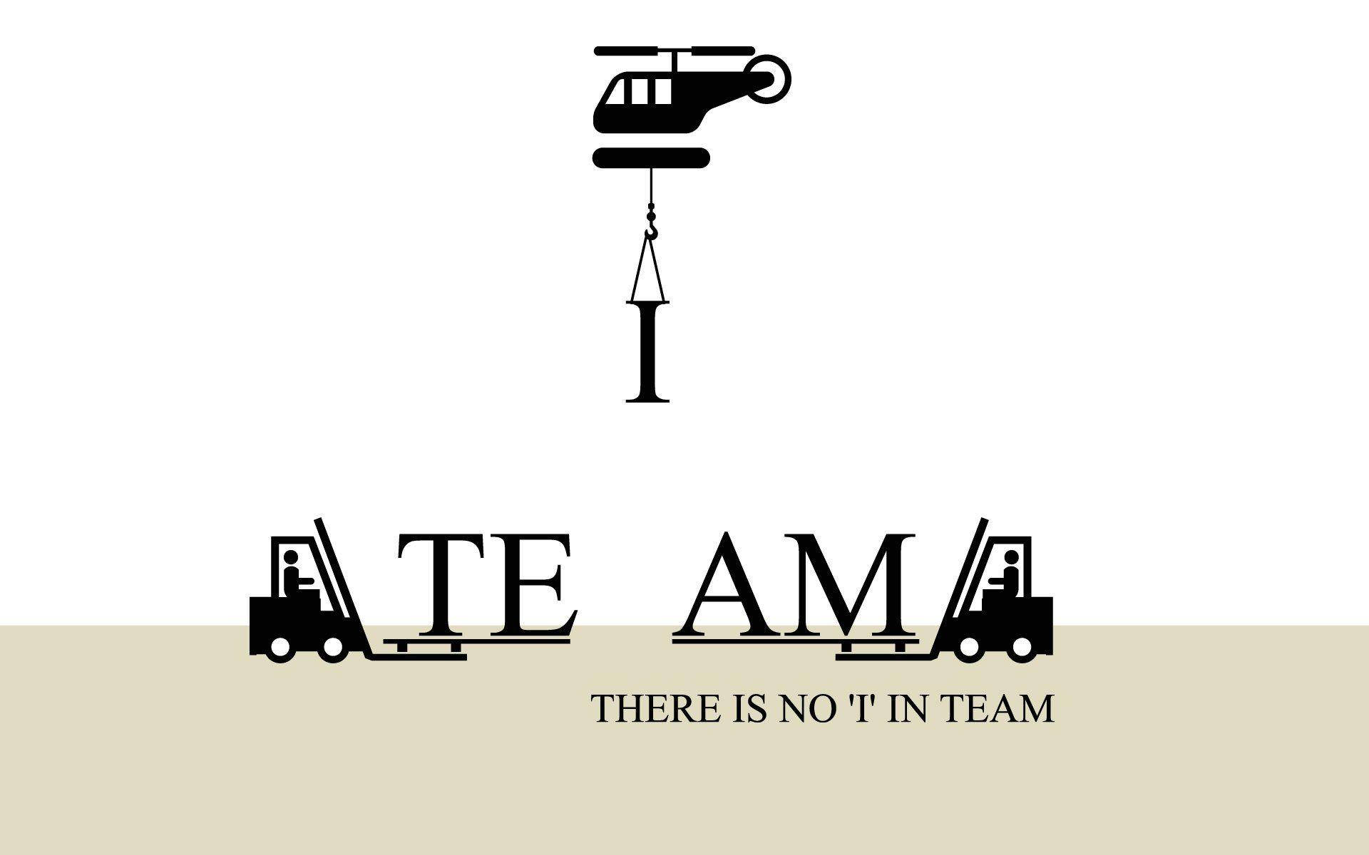 Teamwork, helicopter, letter I, Full HD Desktop Wallpaper