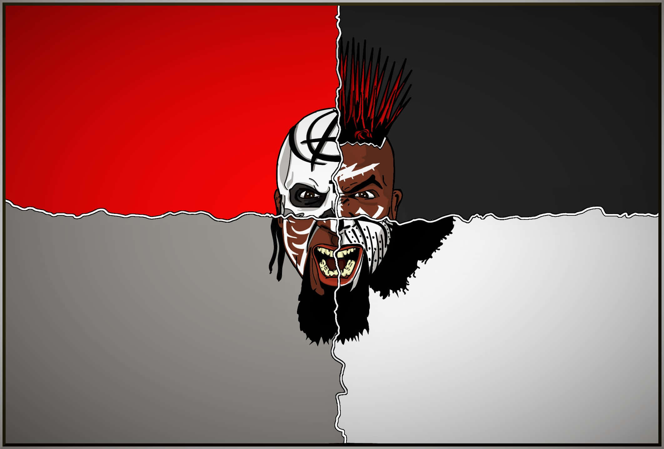 Tech N9ne, split personality, punk rocker, Full HD Desktop Wallpaper