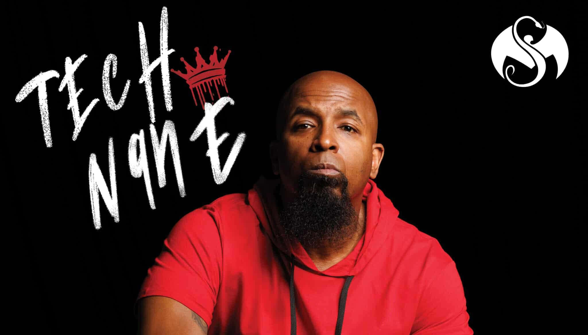 Tech N9ne, red hoodie, black background, Full HD Desktop Wallpaper