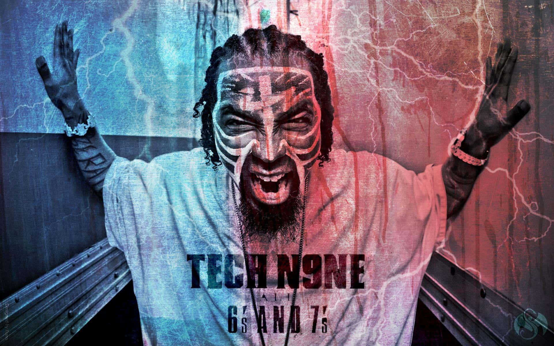 Tech N9ne, dreadlocks, face paint, Full HD Desktop Wallpaper