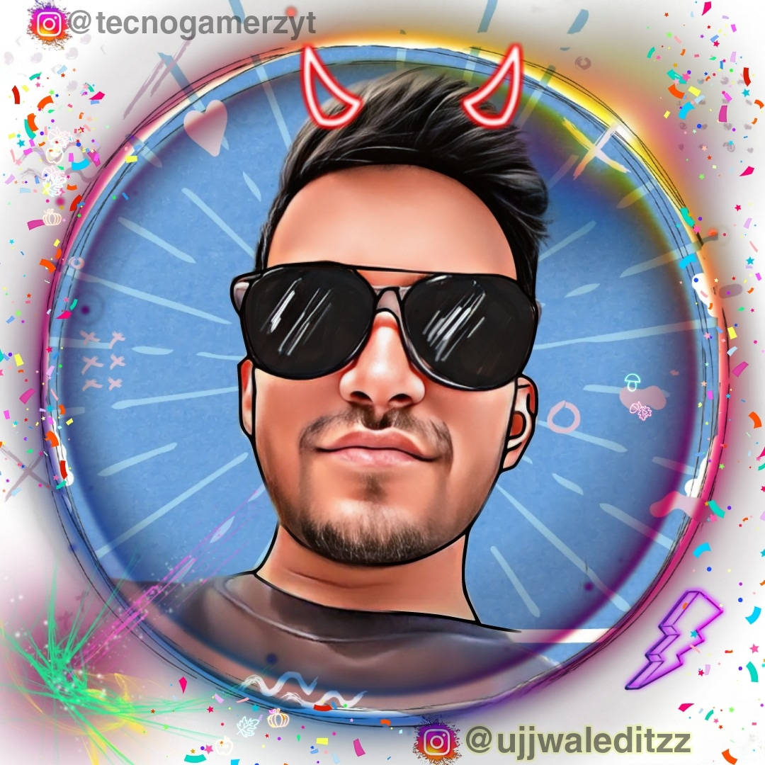 Techno Gamerz, devil horns, sunglasses, SD Desktop Wallpaper