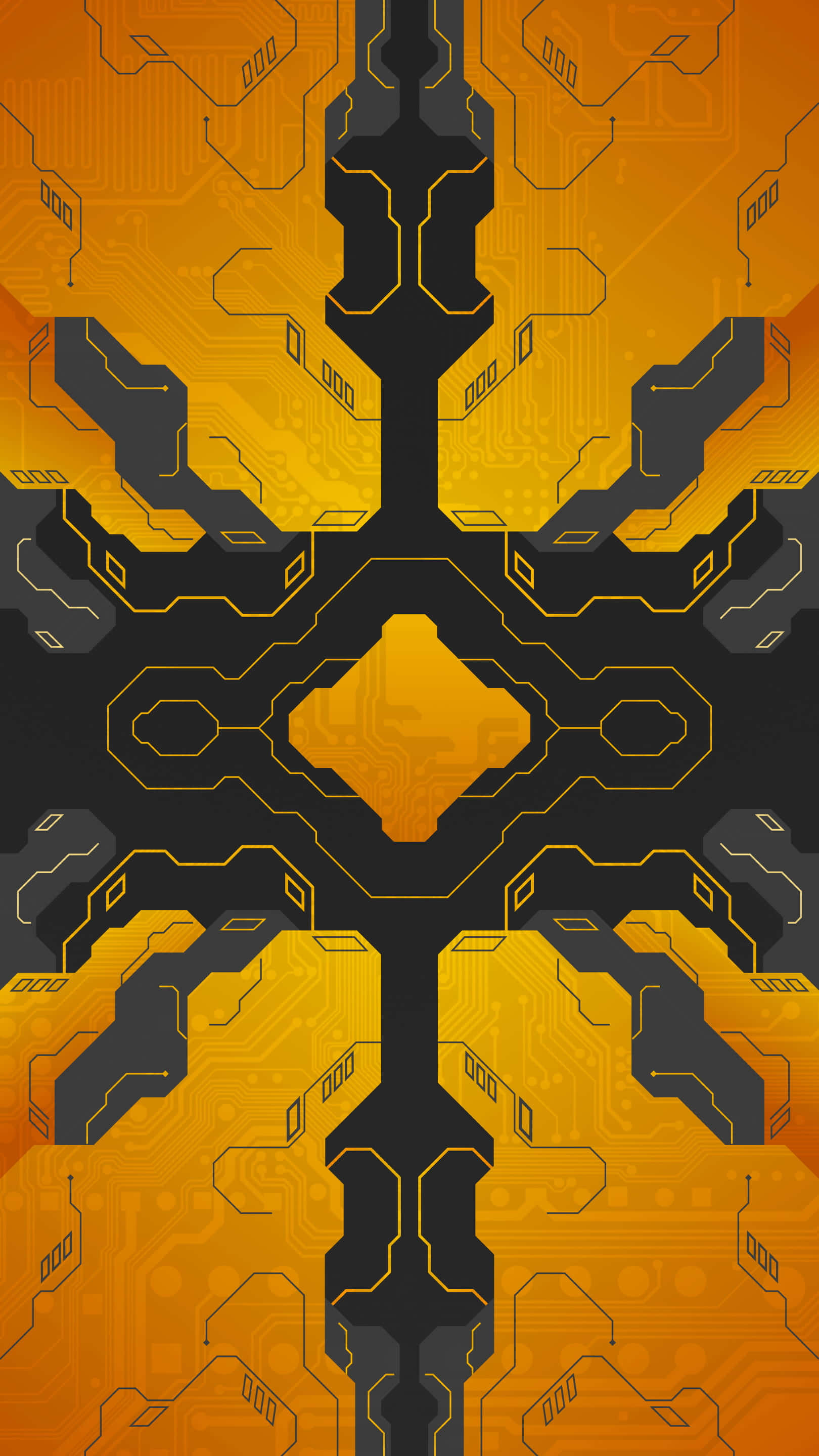 modern iphone, orange, black, 2K Phone Wallpaper