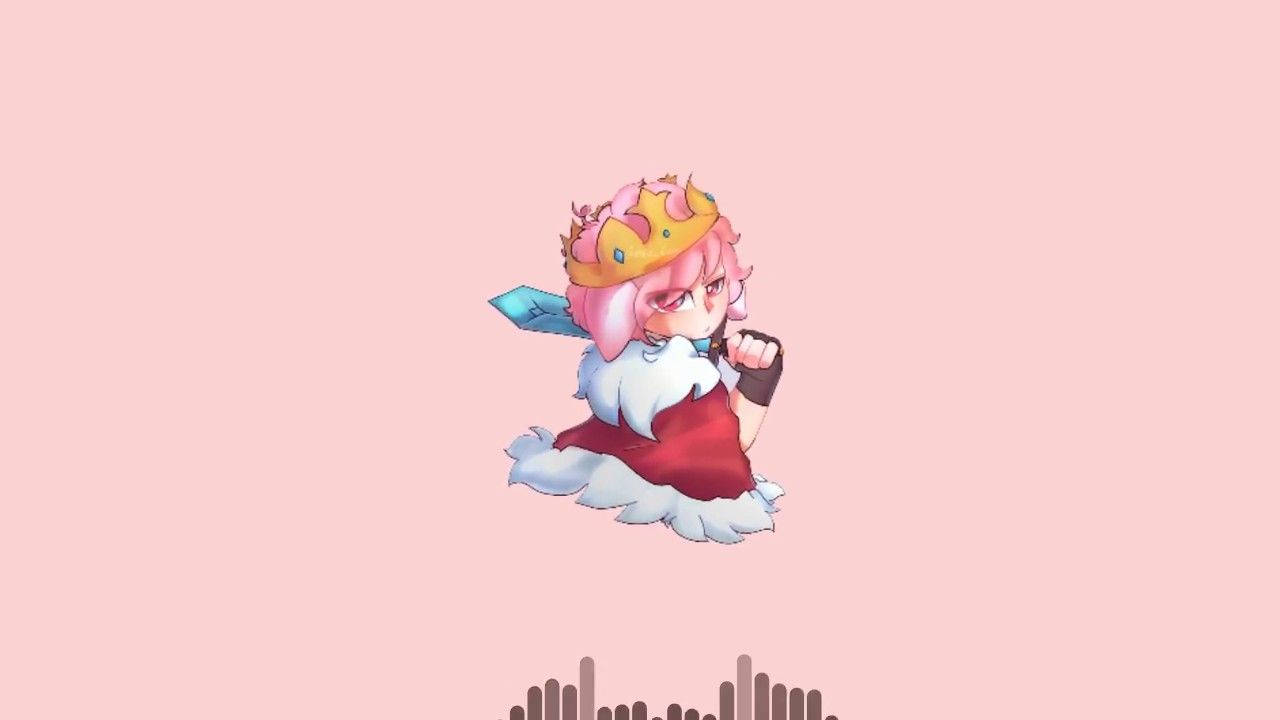 Technoblade, pink-haired, crown, HD Desktop Wallpaper