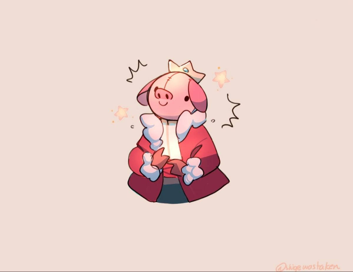 Technoblade, pink, crown, SD Desktop Wallpaper