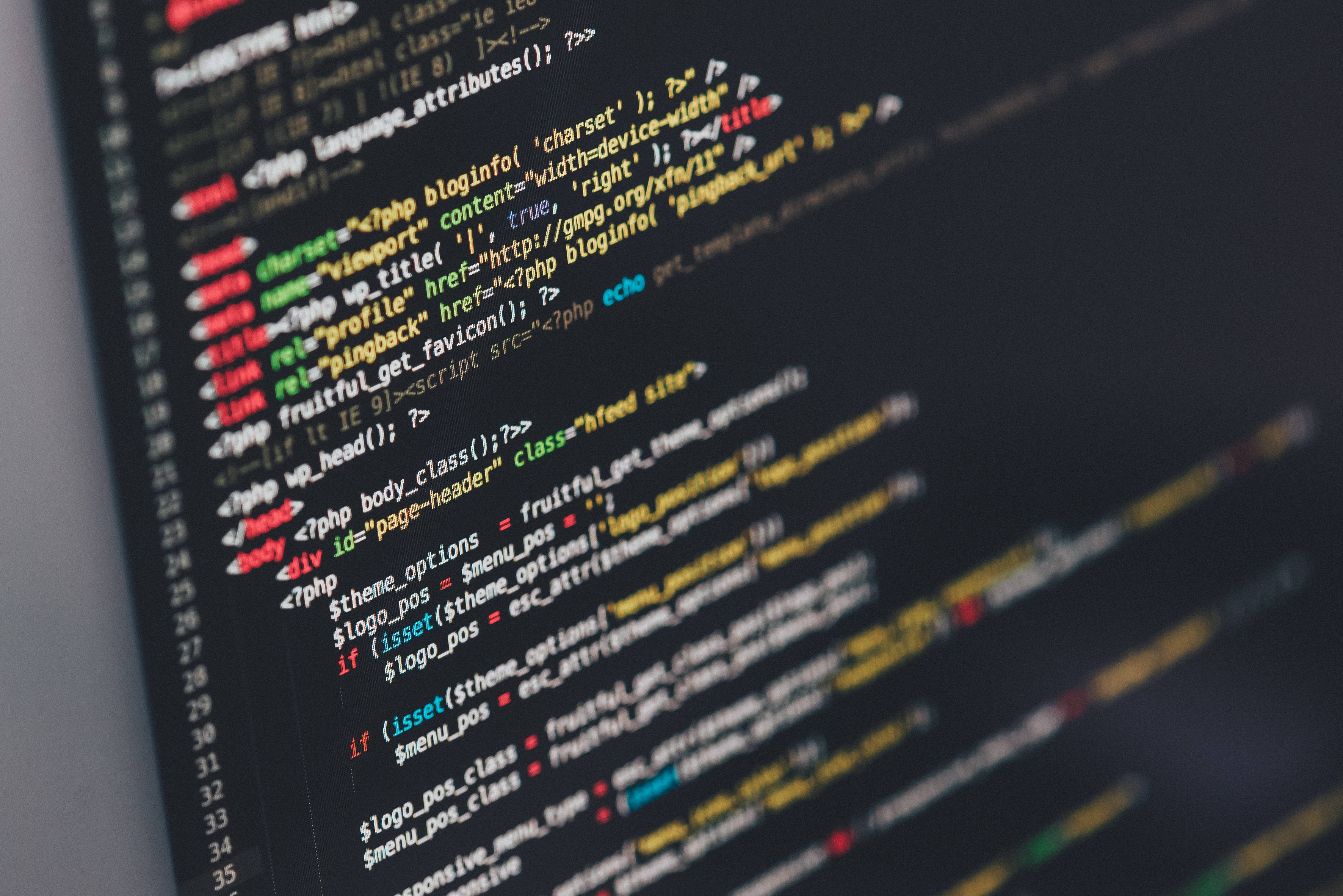 PHP, HTML, colorful programming codes, 2K Desktop Wallpaper