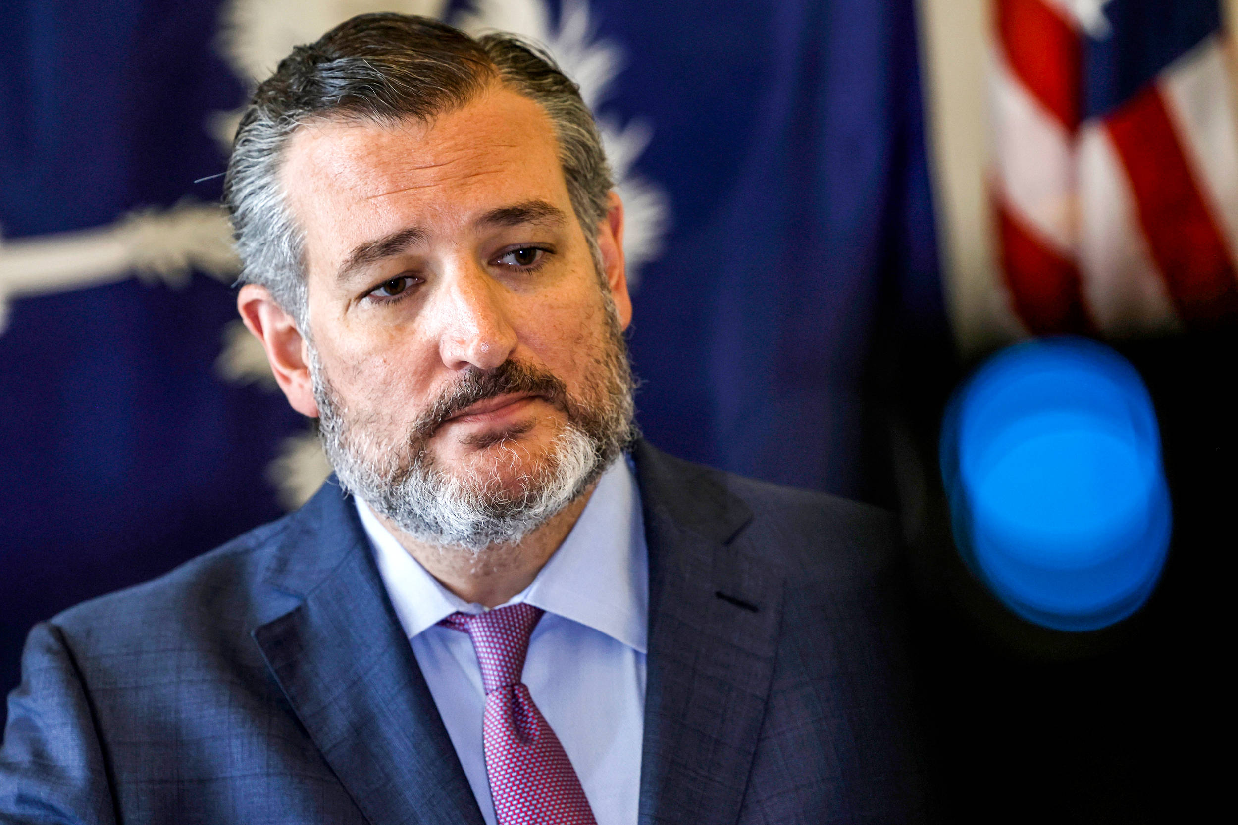 Ted Cruz, graying beard, suit and tie, Full HD Desktop Wallpaper