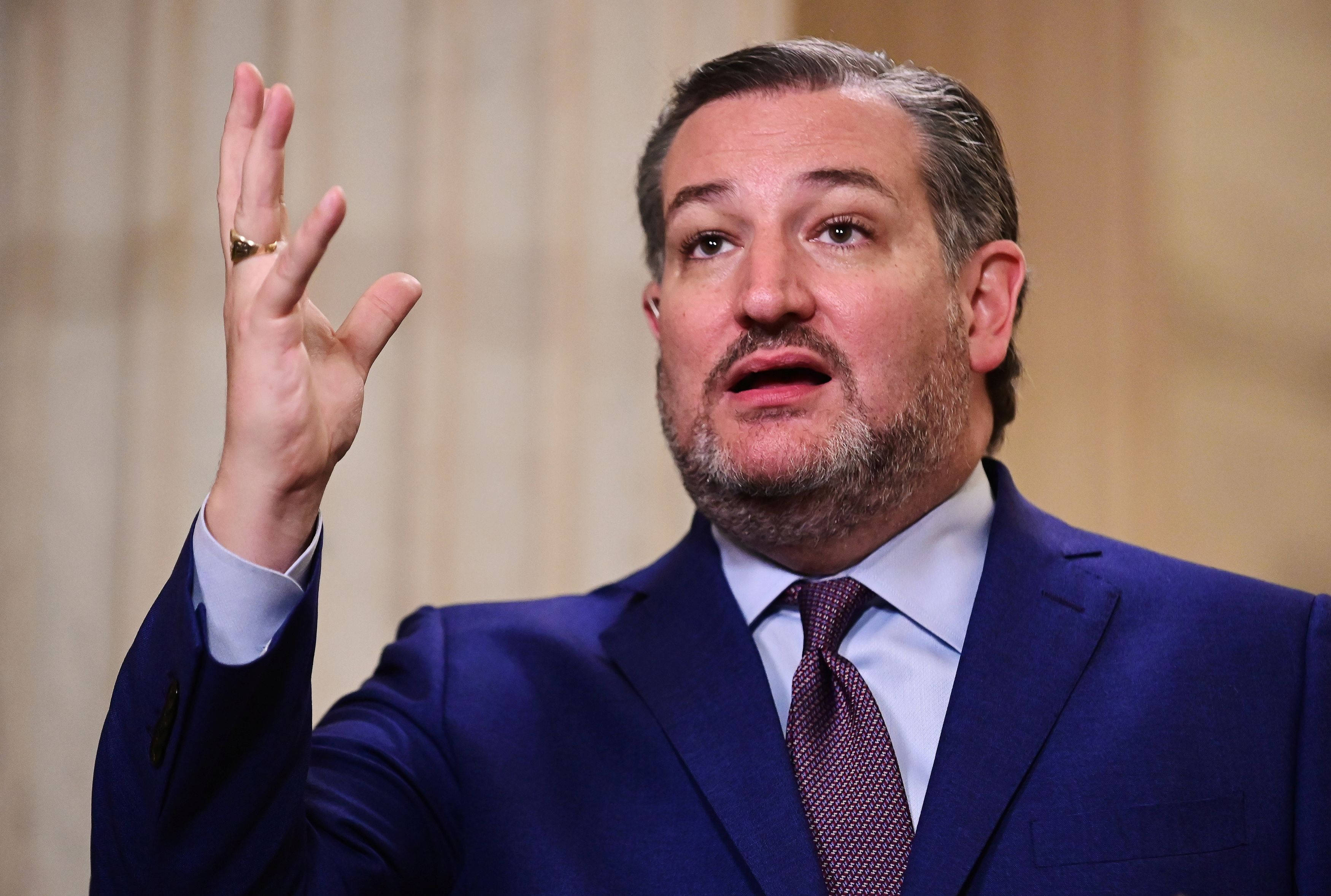 Ted Cruz, senate hearing, blue suit, 2K Desktop Wallpaper