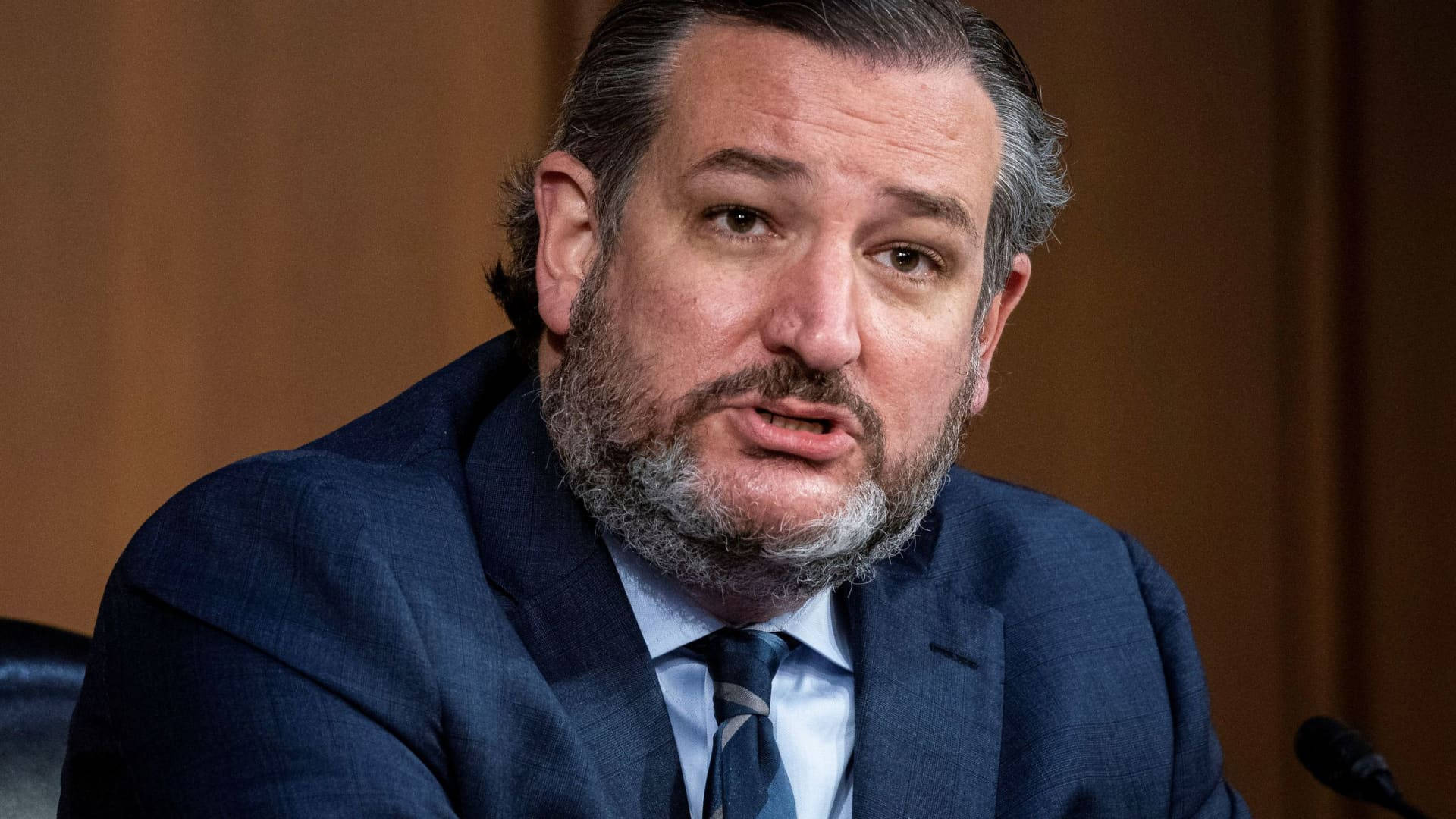 Ted Cruz, graying beard, dark suit, Full HD Desktop Wallpaper