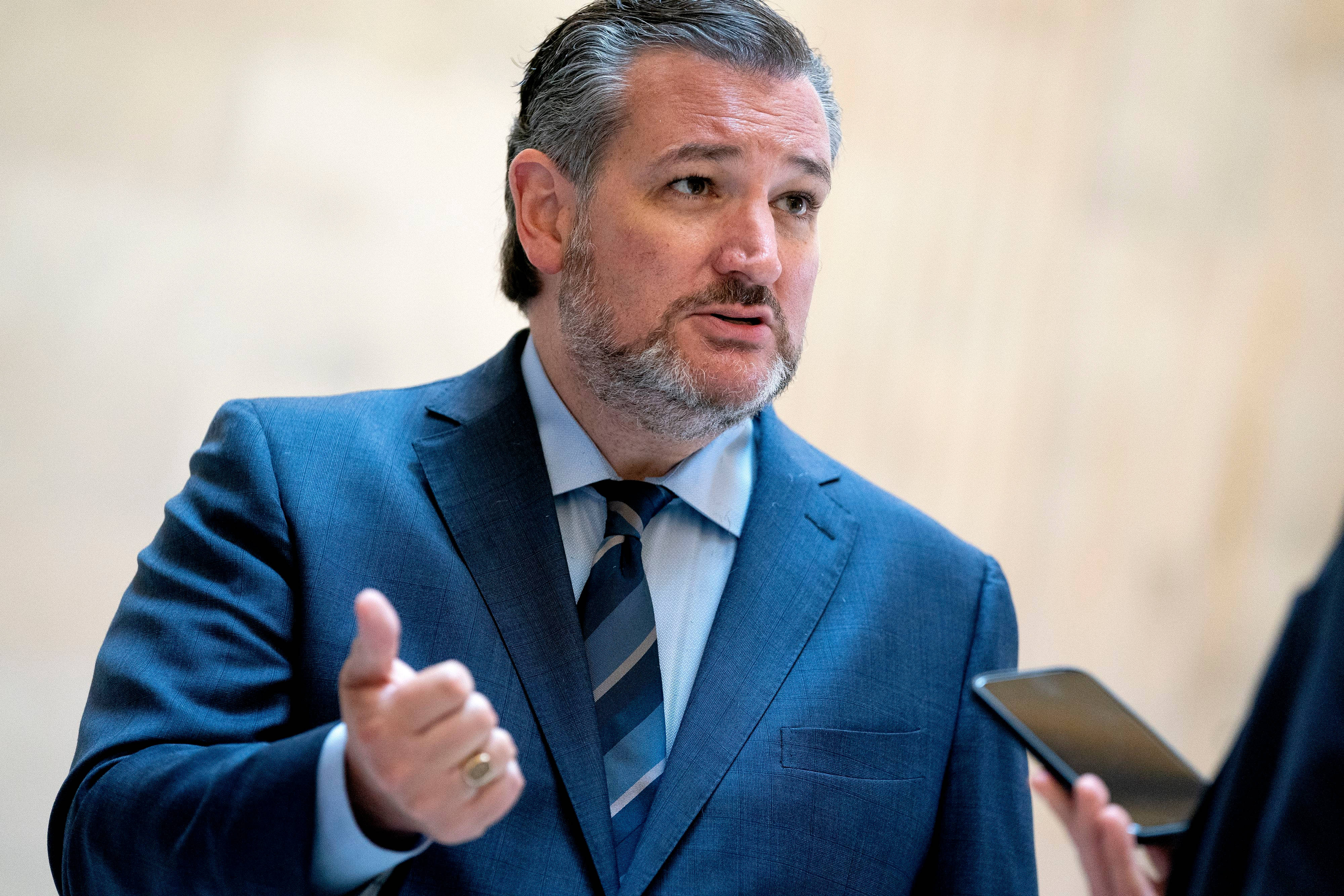 Ted Cruz, blue suit, reporters, 4K Desktop Wallpaper