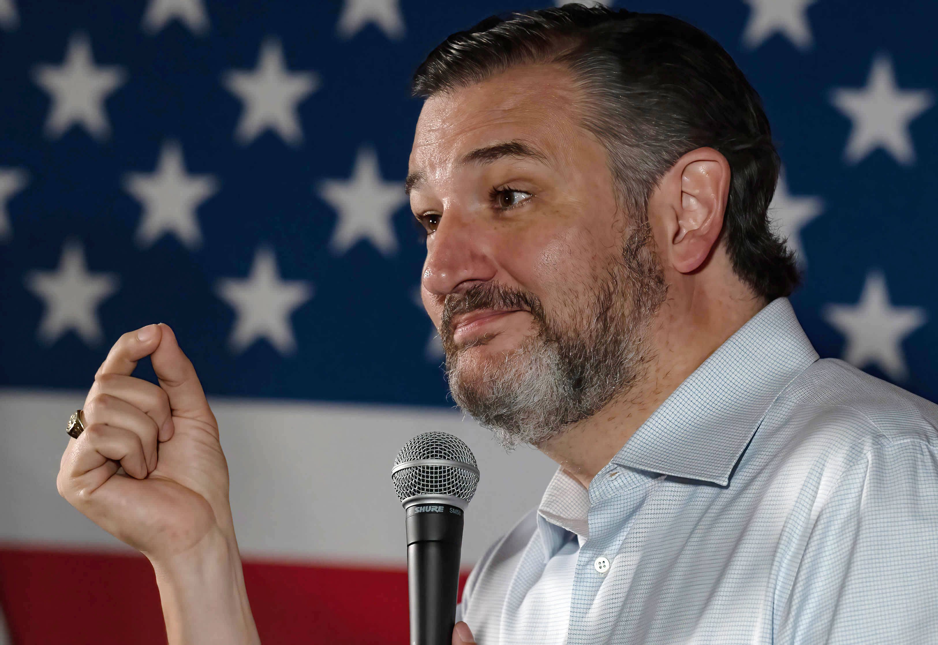 Ted Cruz, hand gesture, beard, 2K Desktop Wallpaper
