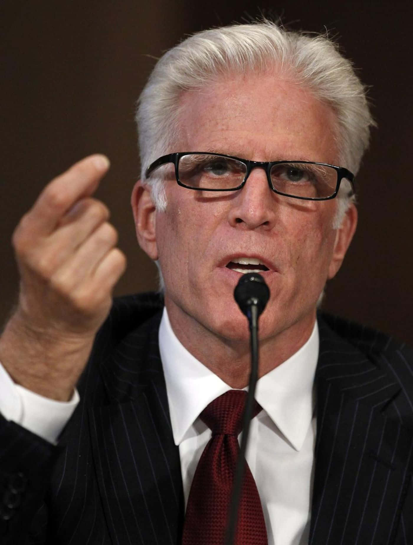 Ted Danson, white hair, glasses, HD Phone Wallpaper