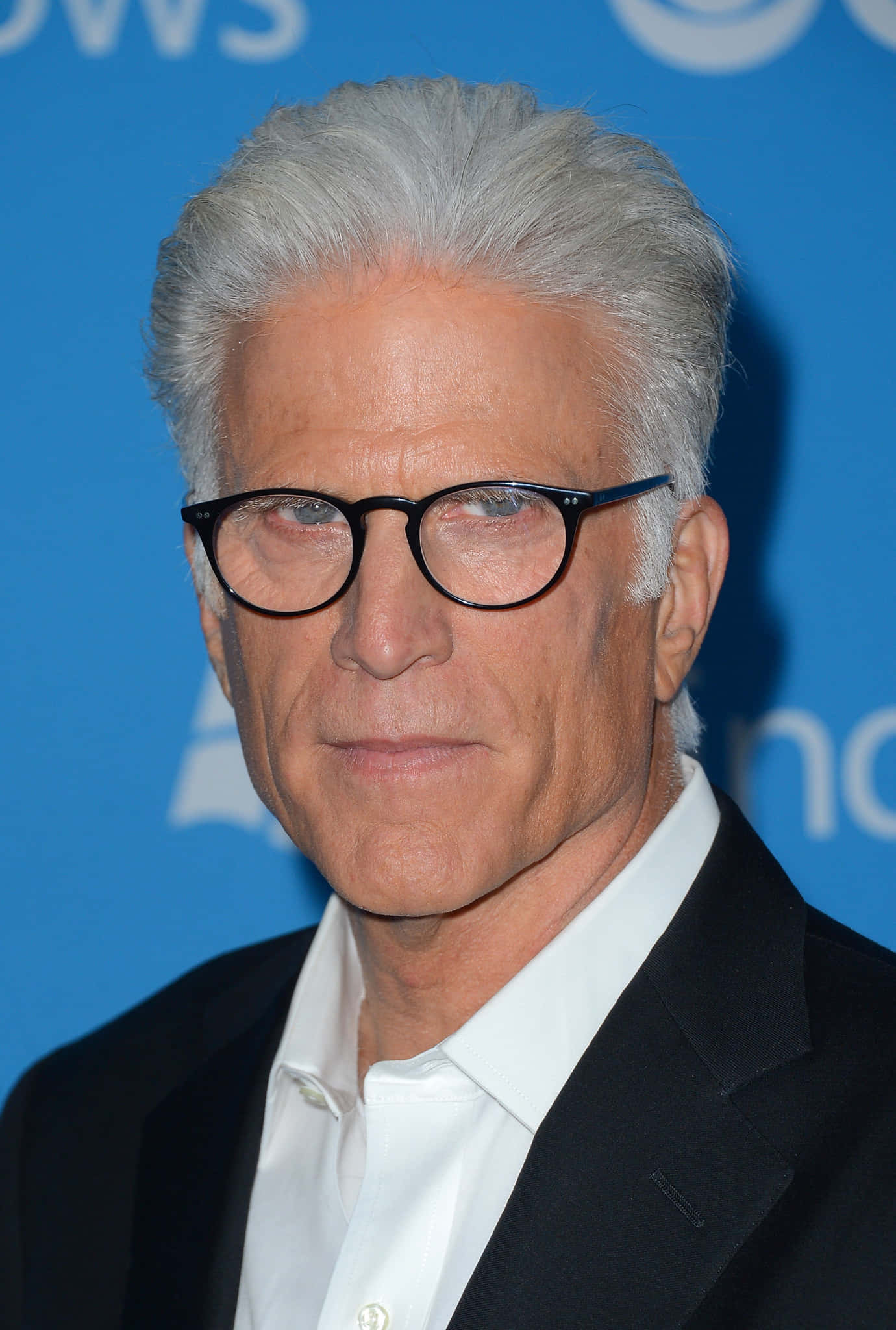 Ted Danson, silver hair, black-rimmed glasses, Full HD Phone Wallpaper