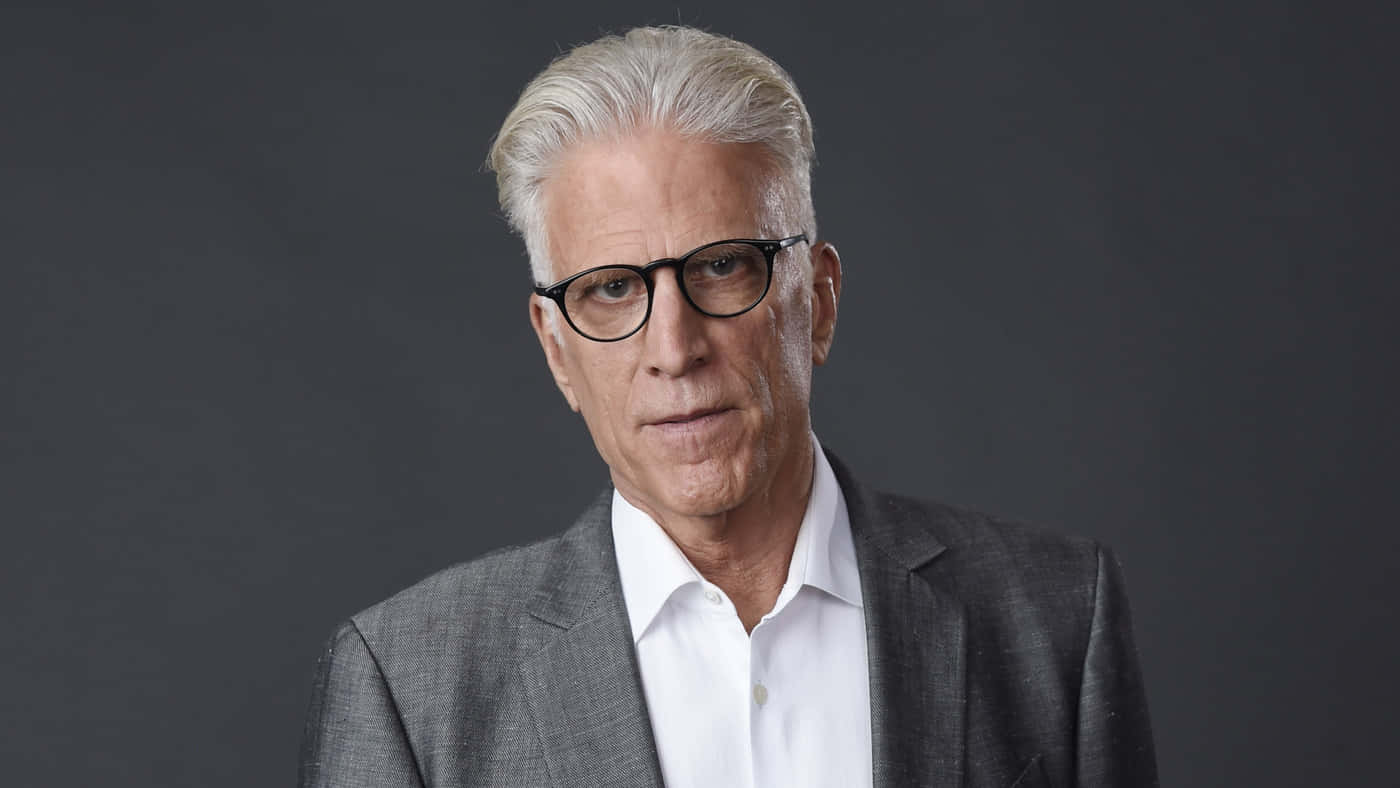 Ted Danson, silver hair, black glasses, HD Desktop Wallpaper