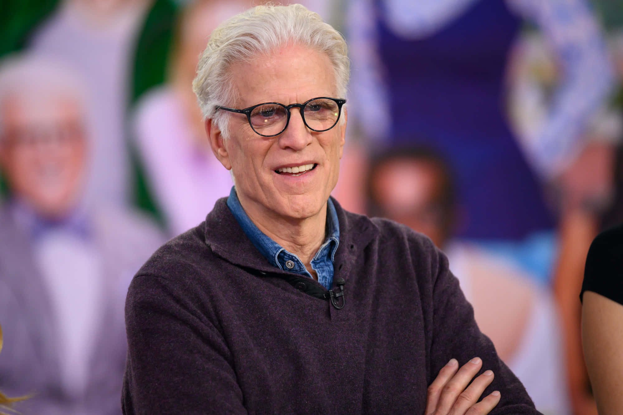 Ted Danson, Emmy award-winning actor, white hair, Full HD Desktop Wallpaper