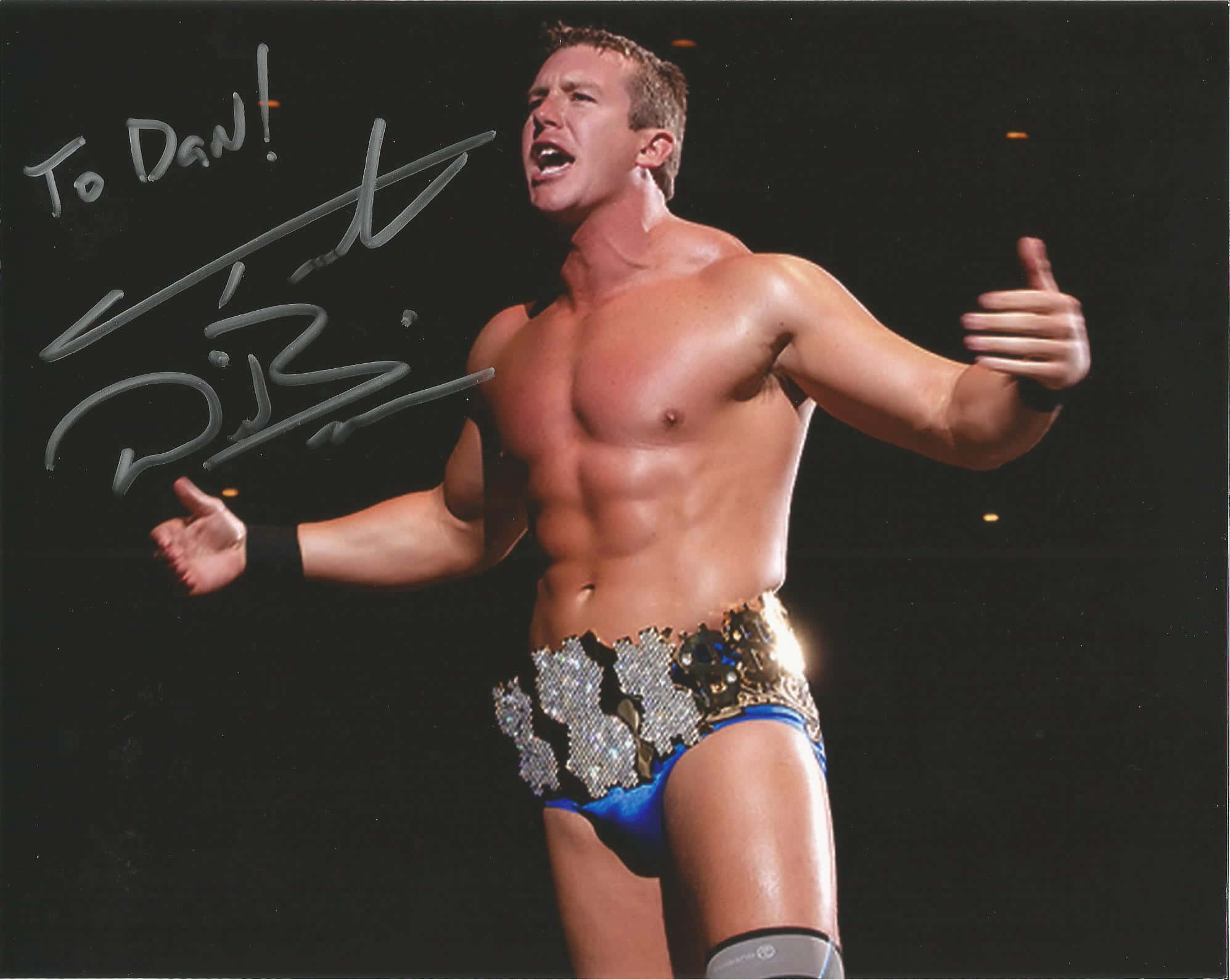Ted Dibiase Jr., championship belt, blue trunks, Full HD Desktop Wallpaper