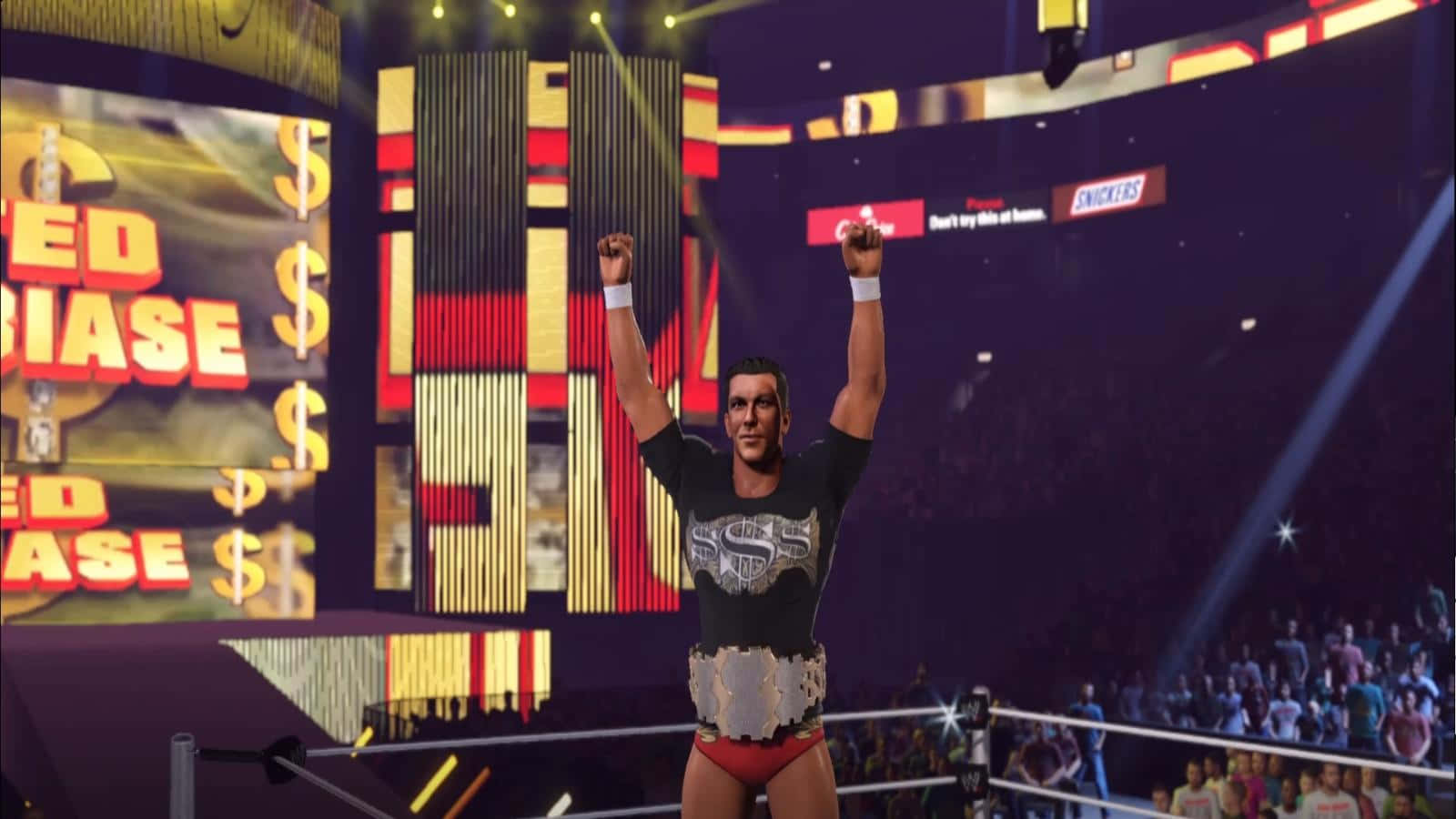 Ted Dibiase Jr., red trunks, championship belt, HD Desktop Wallpaper