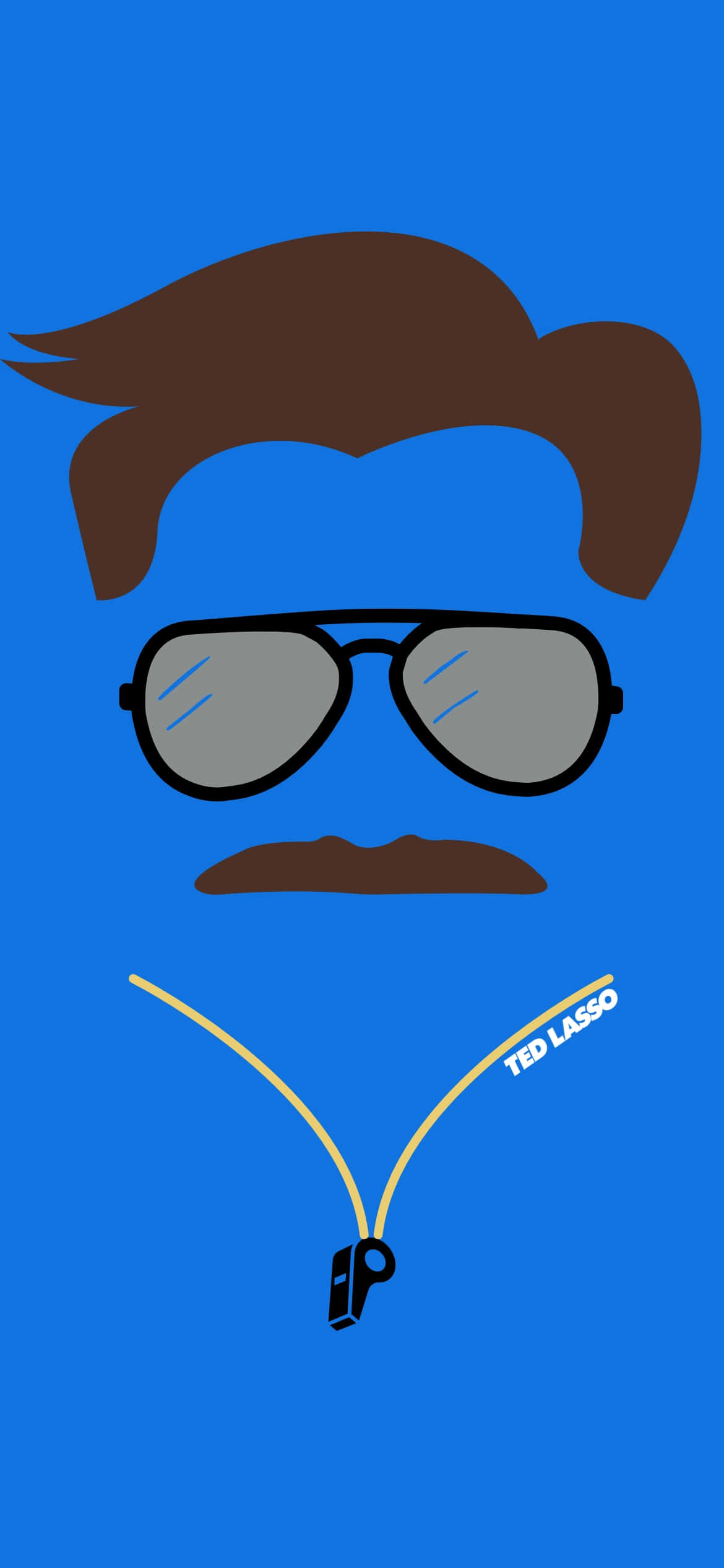 Ted Lasso, sunglasses, mustache, Full HD Phone Wallpaper