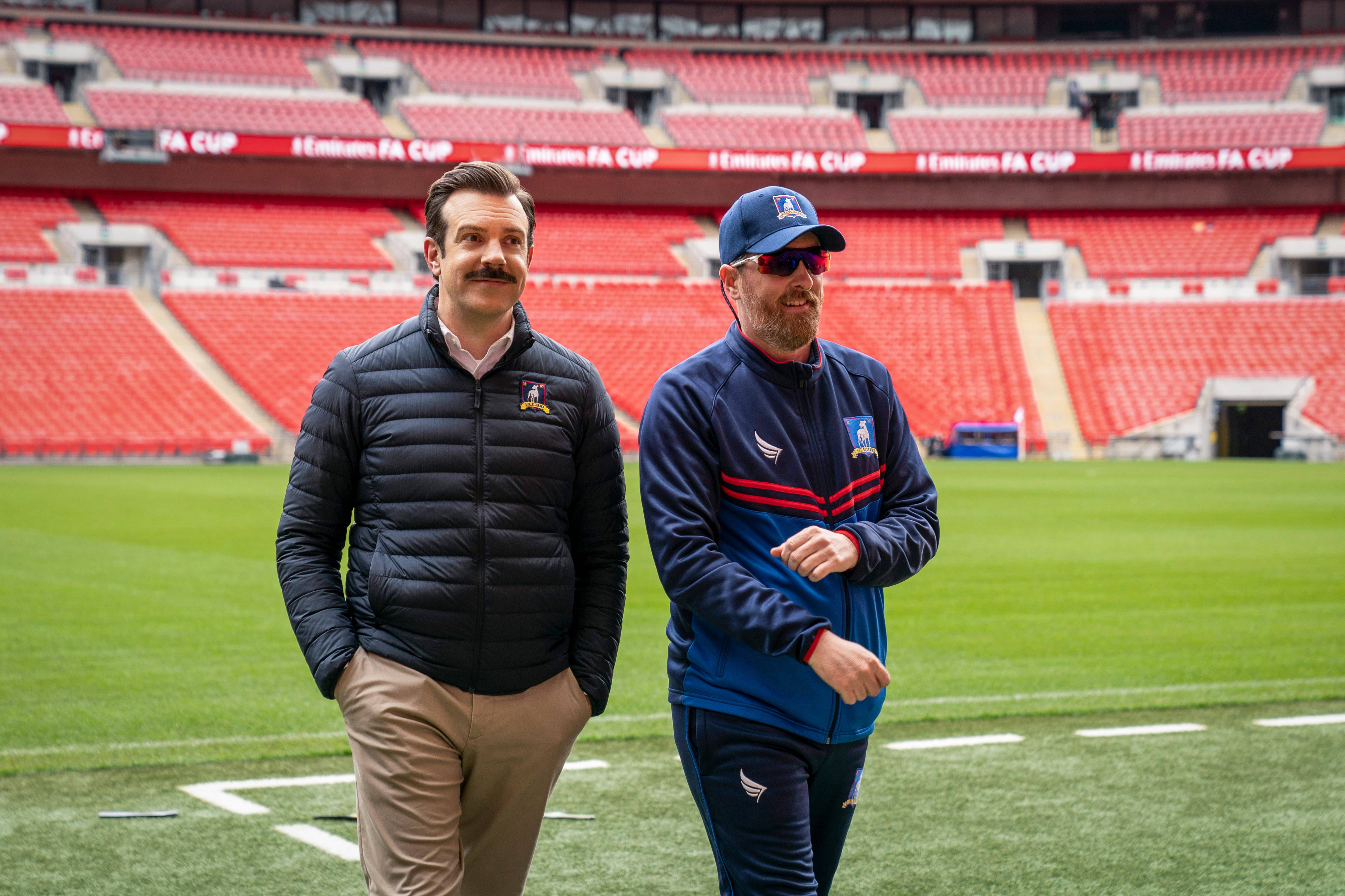 Ted Lasso, stadium, football pitch, 4K Desktop Wallpaper