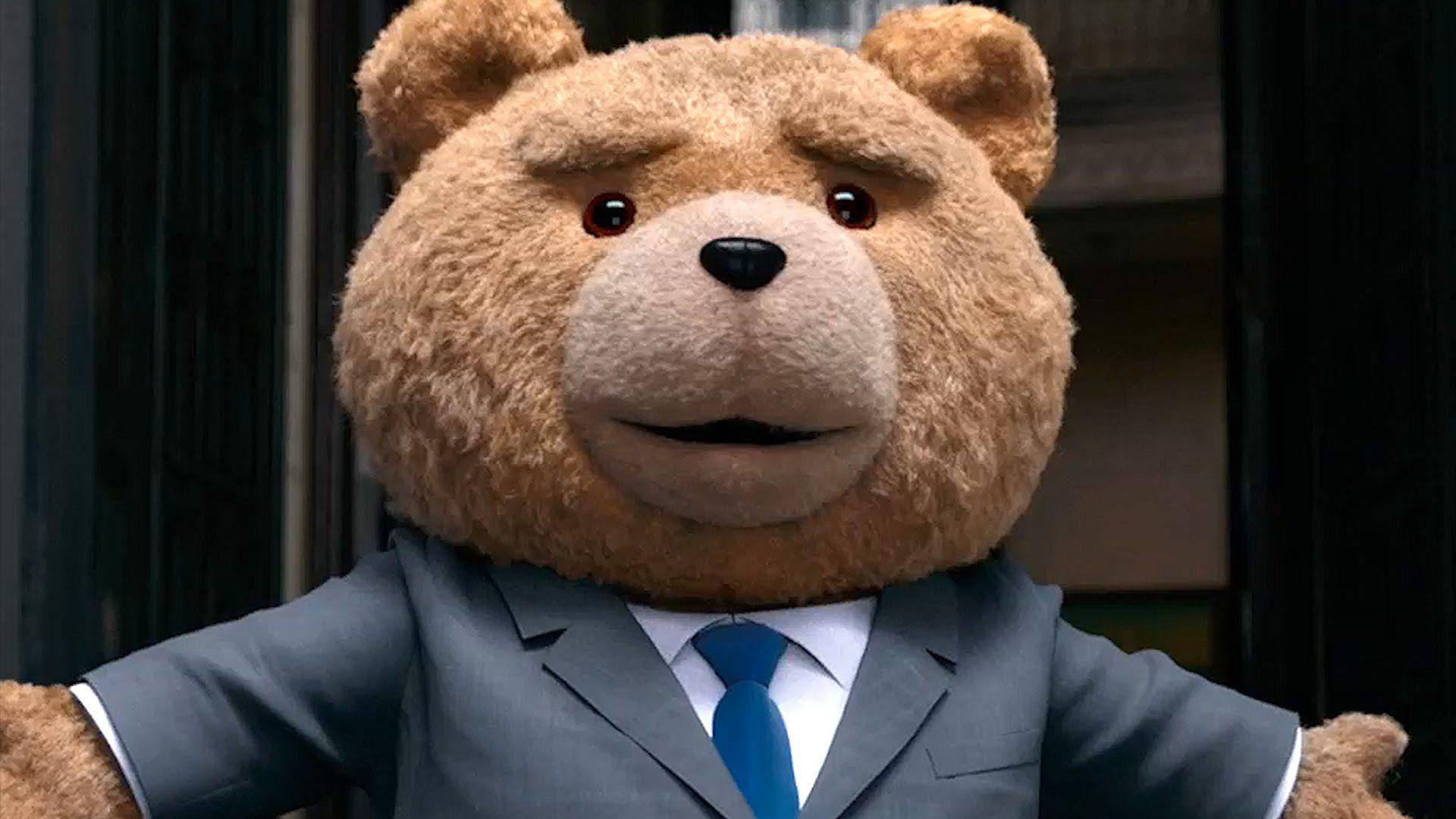 Ted, gray suit, blue tie, Full HD Desktop Wallpaper