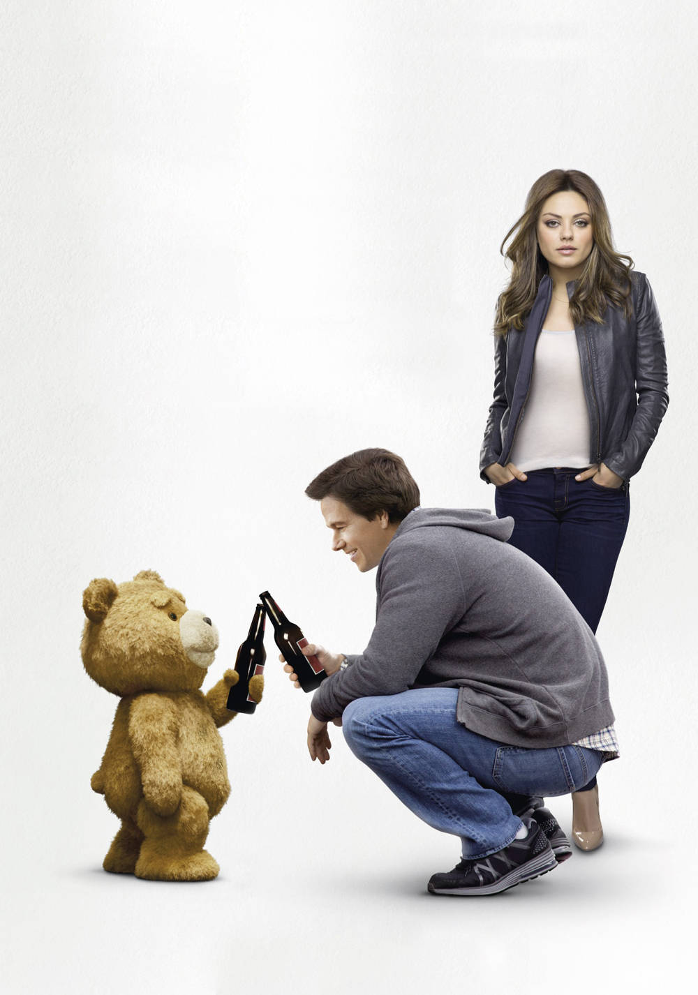 Ted, talking teddy bear, plain white background, HD Phone Wallpaper