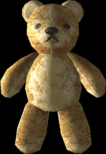 vintage teddy bear, worn brown, stitched eyes, SD Phone Wallpaper