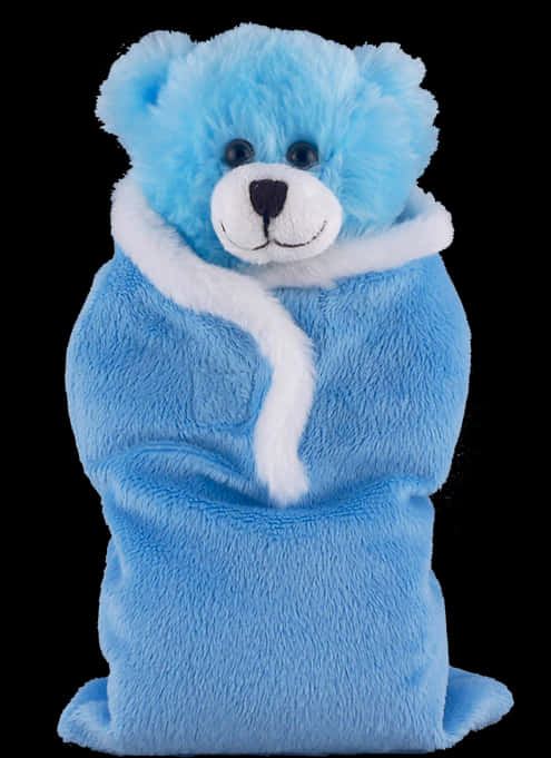 blue teddy bear, fluffy blue teddy bear, blue robe, SD Phone Wallpaper