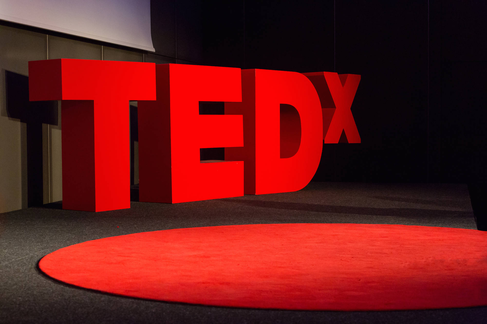 TEDx, 3D Design, red, Full HD Desktop Wallpaper