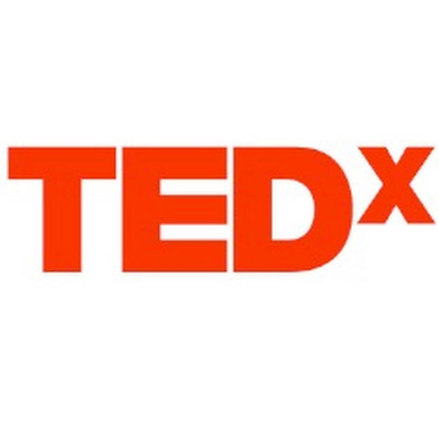 TEDx Talks, orange, white background, SD Desktop Wallpaper