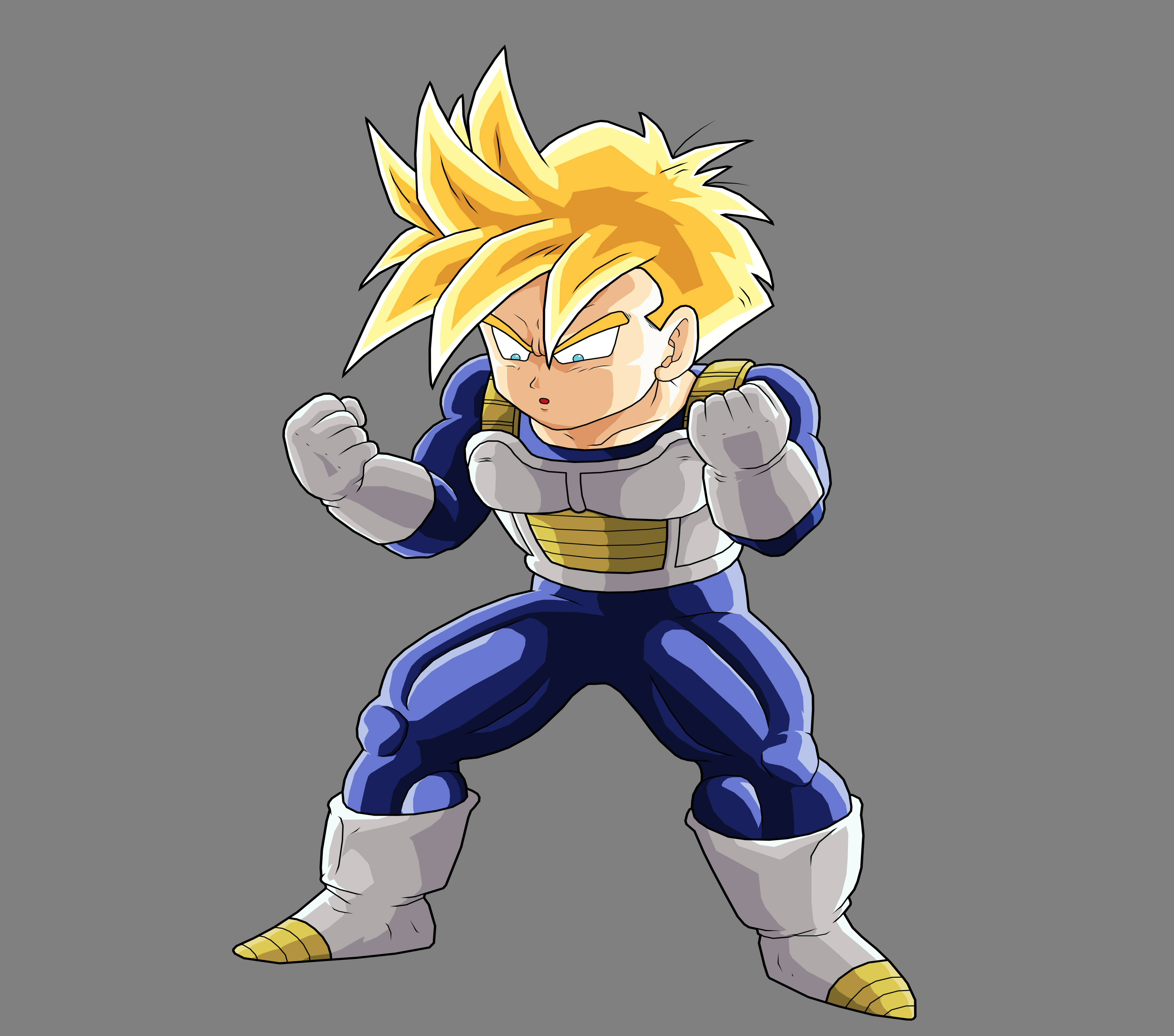 Teen Gohan, battle armor, spiky blonde hair, 5K Desktop Wallpaper