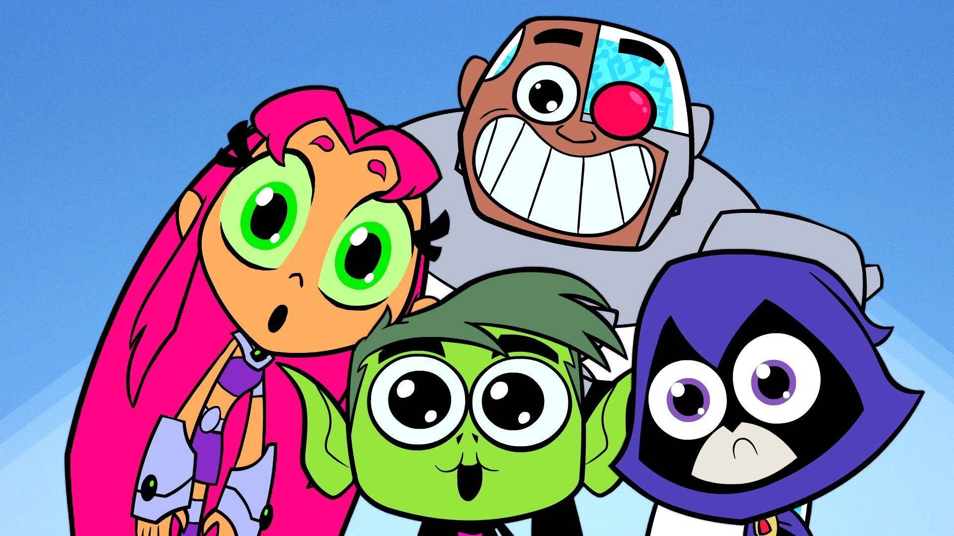 Teen Titans, animated teen superheroes, vibrant colors, Full HD Desktop Wallpaper