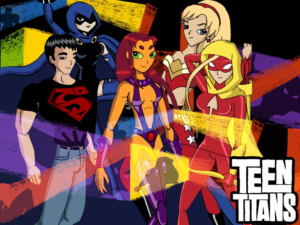 Teen Titans, animated, comic book style, SD Desktop Wallpaper